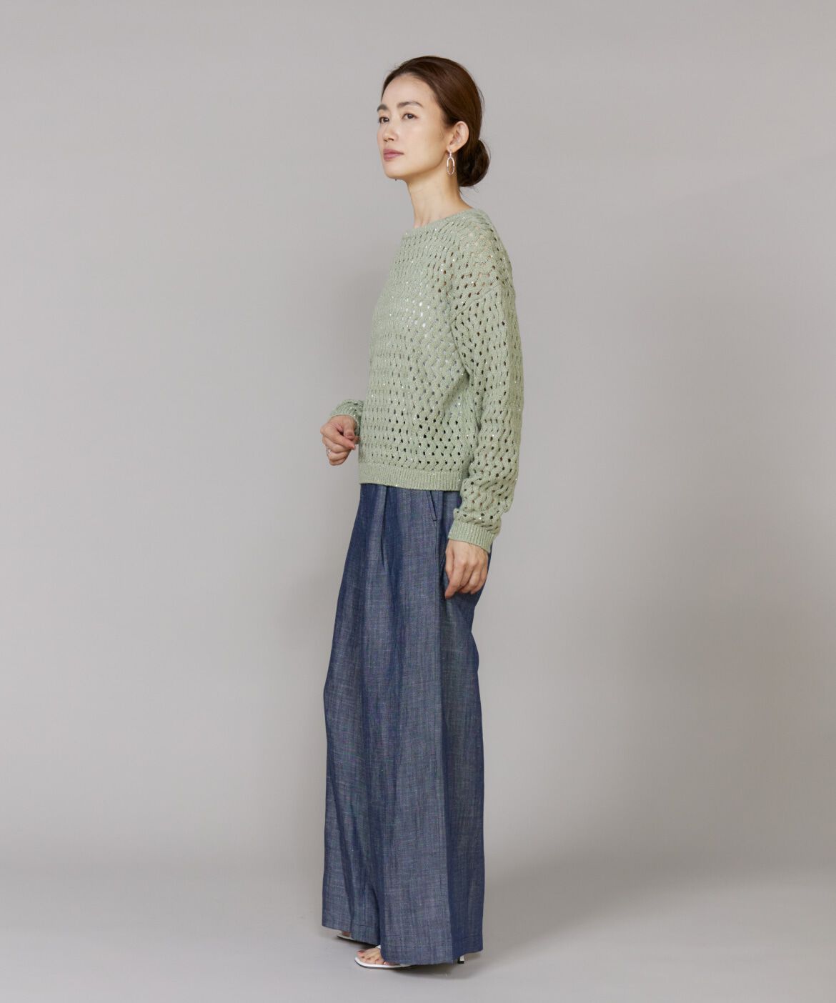 Le Souk「タックワイドデニムパンツ」|その他|