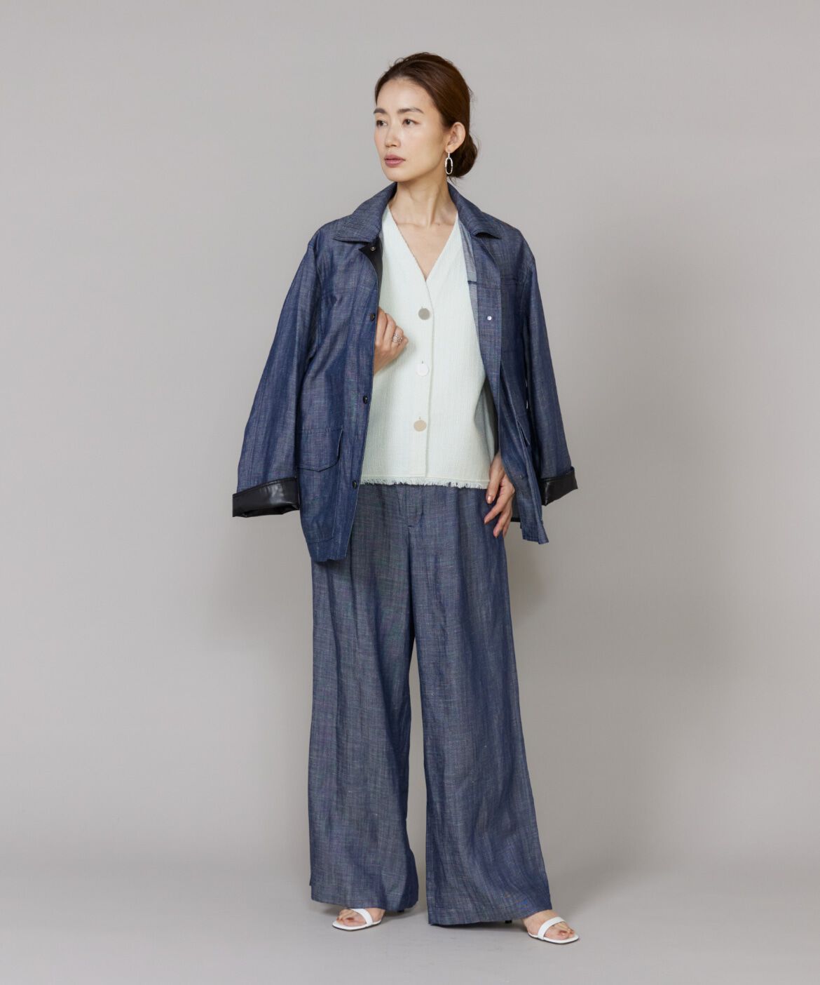 Le Souk「タックワイドデニムパンツ」|その他|