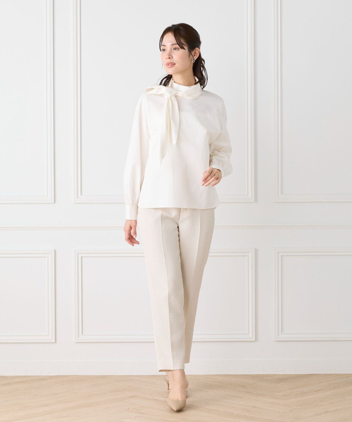 7-IDconcept.「《大きいサイズ》フクレジャカード センタープレスパンツ」|スラックス|