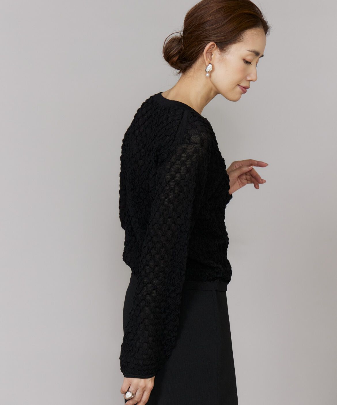 Le Souk「ジャカードニットプルオーバー」|ニット・セーター|