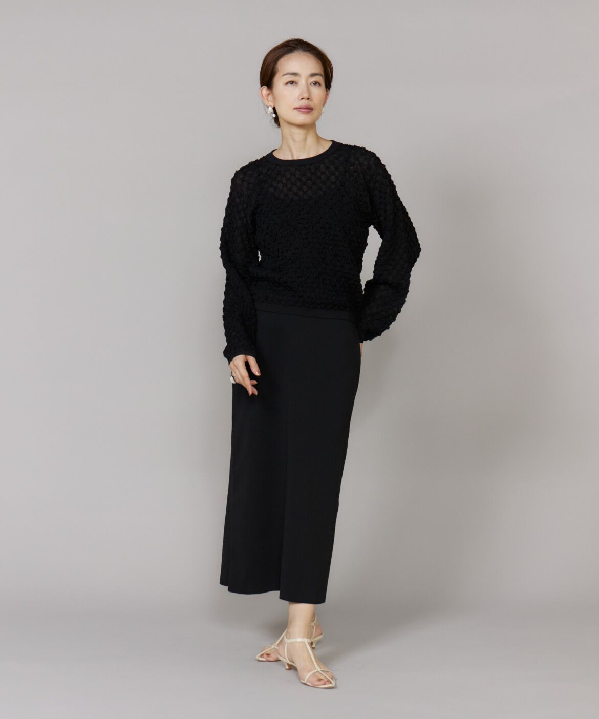 Le Souk「ジャカードニットプルオーバー」|ニット・セーター|