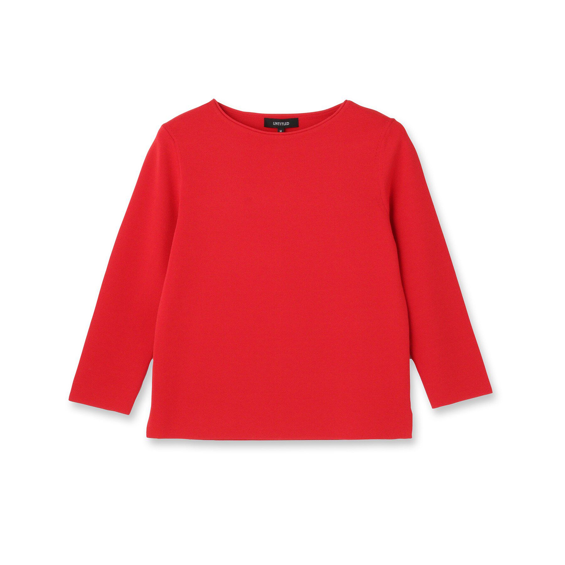 UNTITLED「ボートネックコットンプルオーバー」|ニット・セーター|