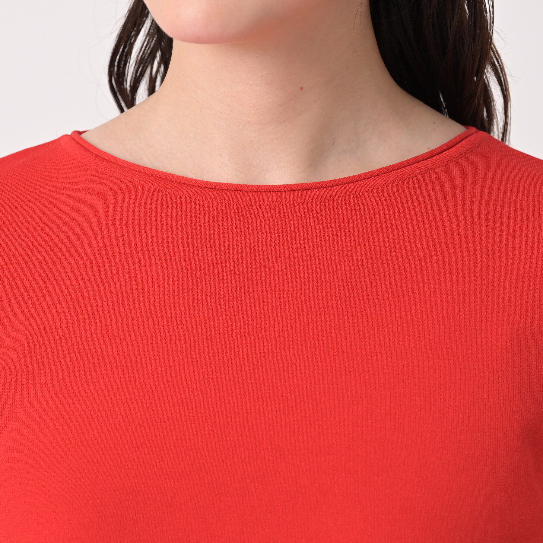 UNTITLED「ボートネックコットンプルオーバー」|ニット・セーター|