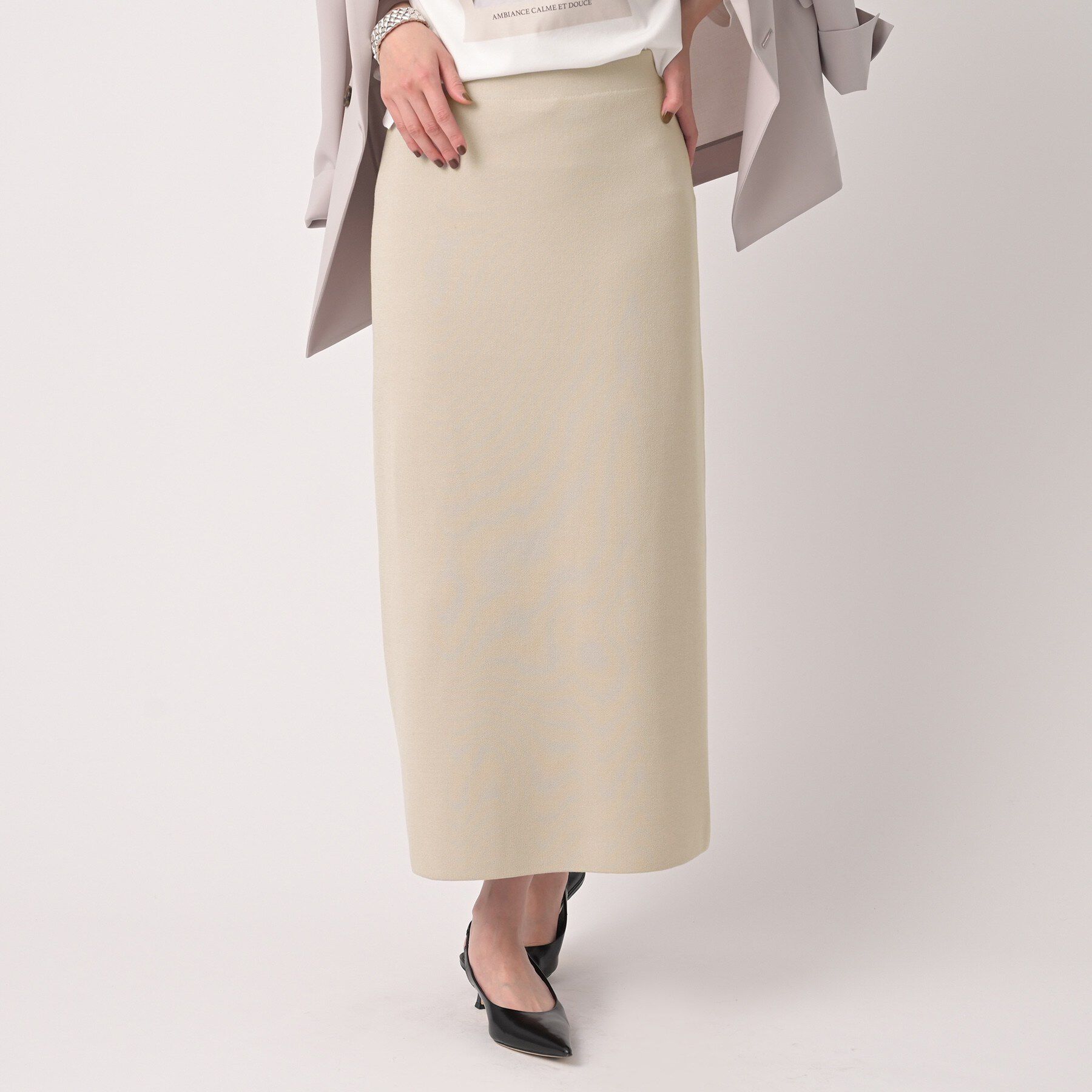 UNTITLED「Aラインニットスカート」|スカート|