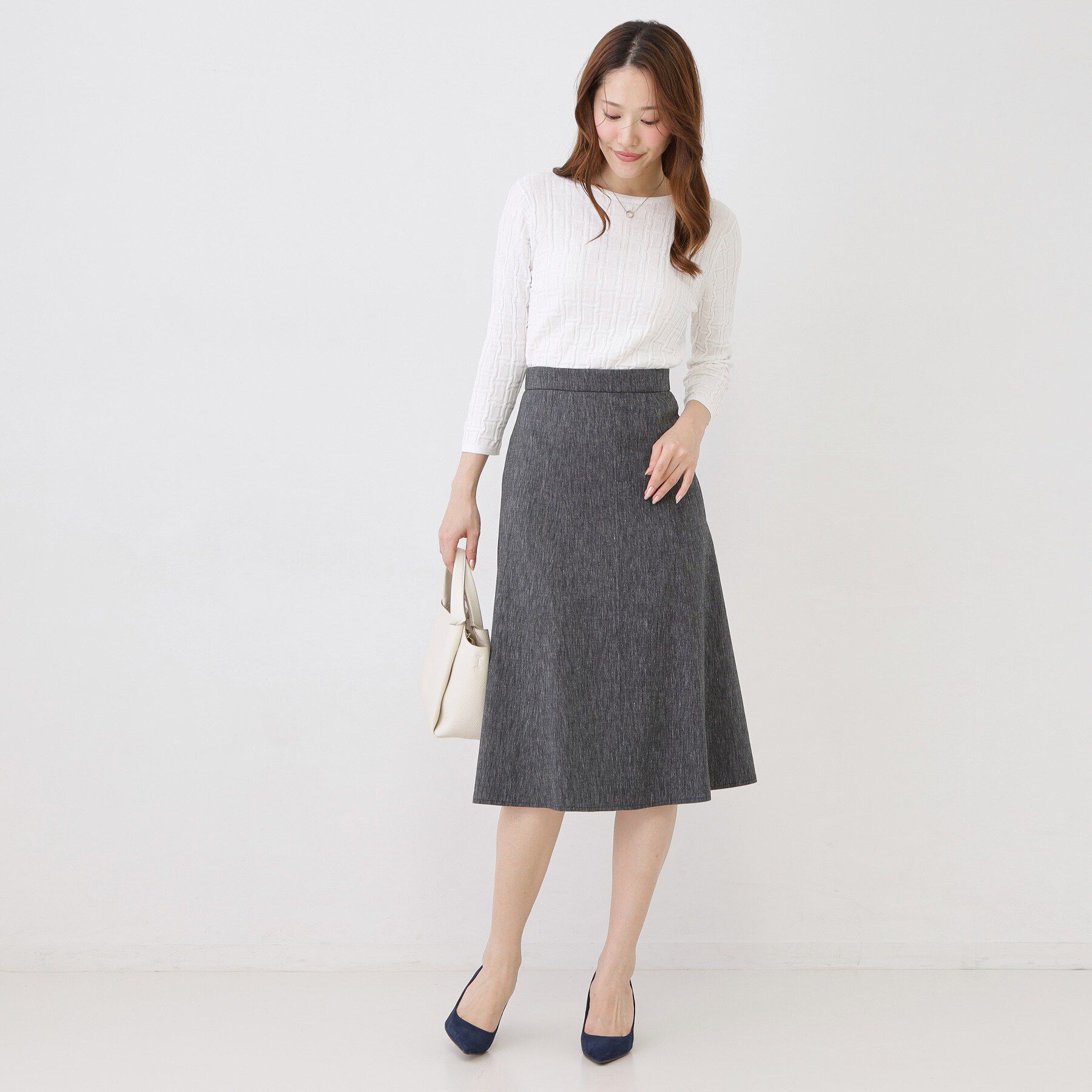 COUP DE CHANCE「【手洗い可／日本製】麻混フレアースカート」|スカート|