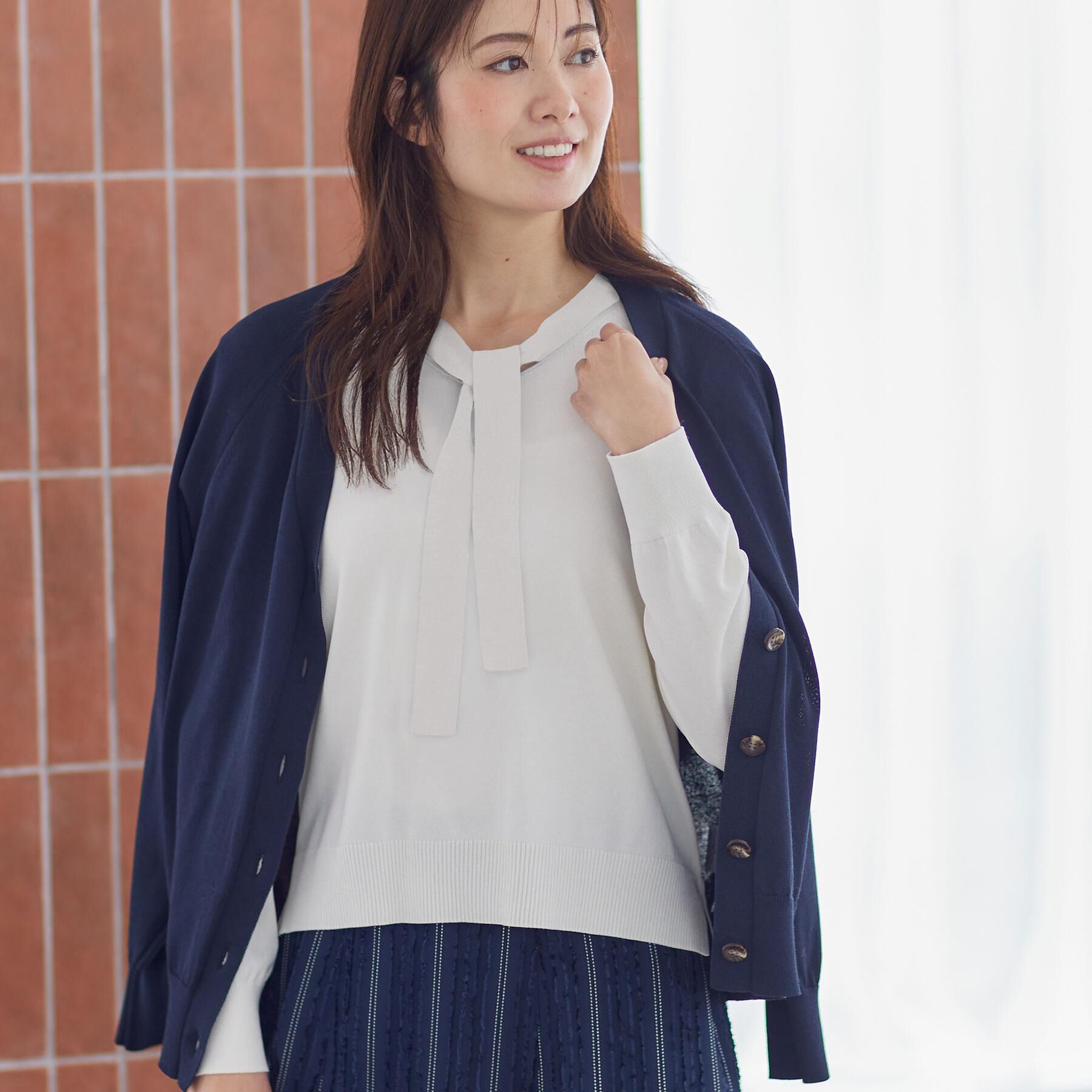 Reflect「ハイゲージVネックカーディガン」|カーディガン|