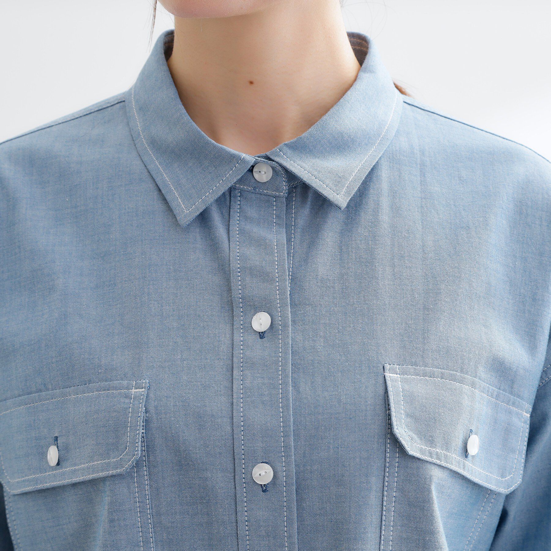 Reflect「【羽織にも◎】ダンガリーシャツ」|シャツ・ブラウス|