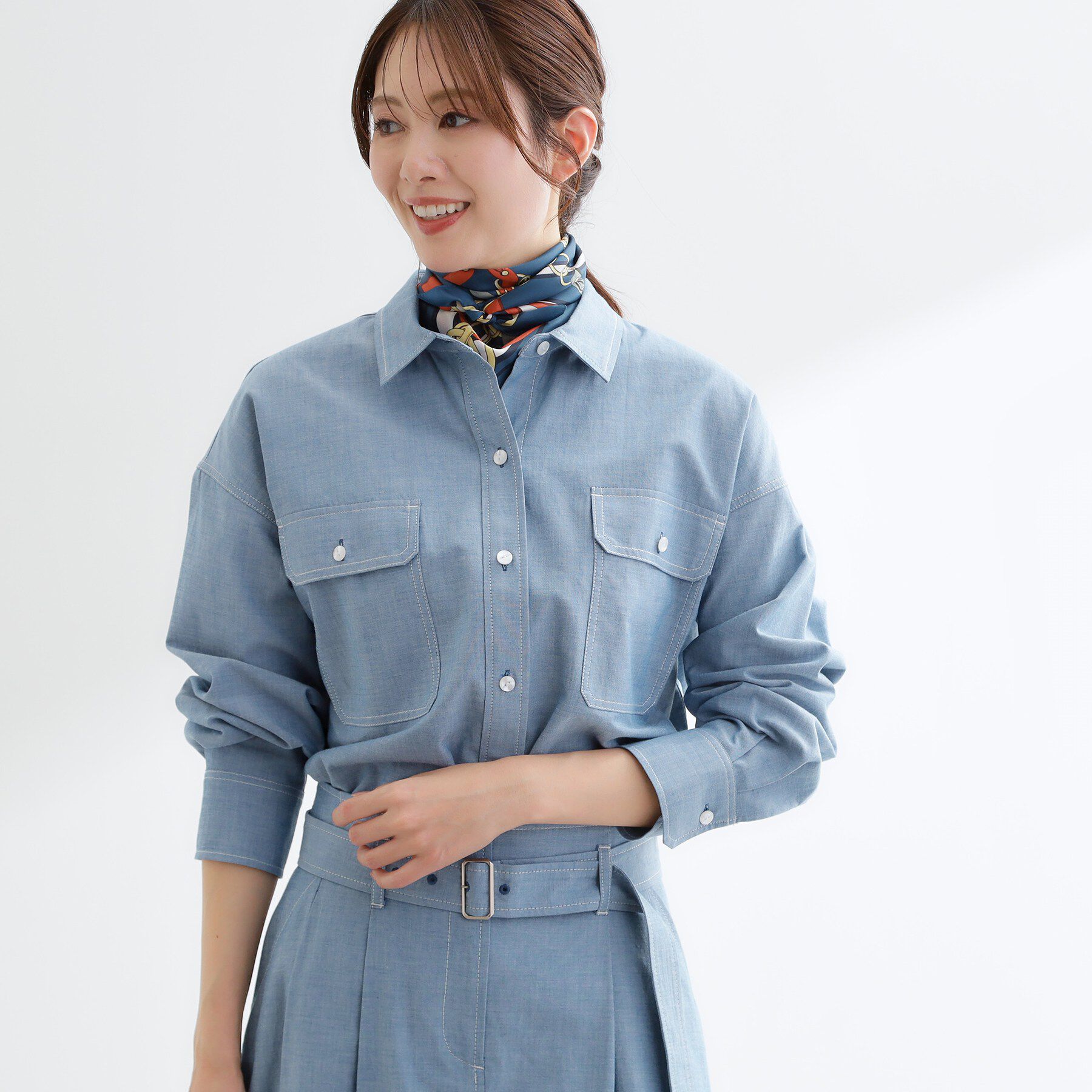 Reflect「【羽織にも◎】ダンガリーシャツ」|シャツ・ブラウス|