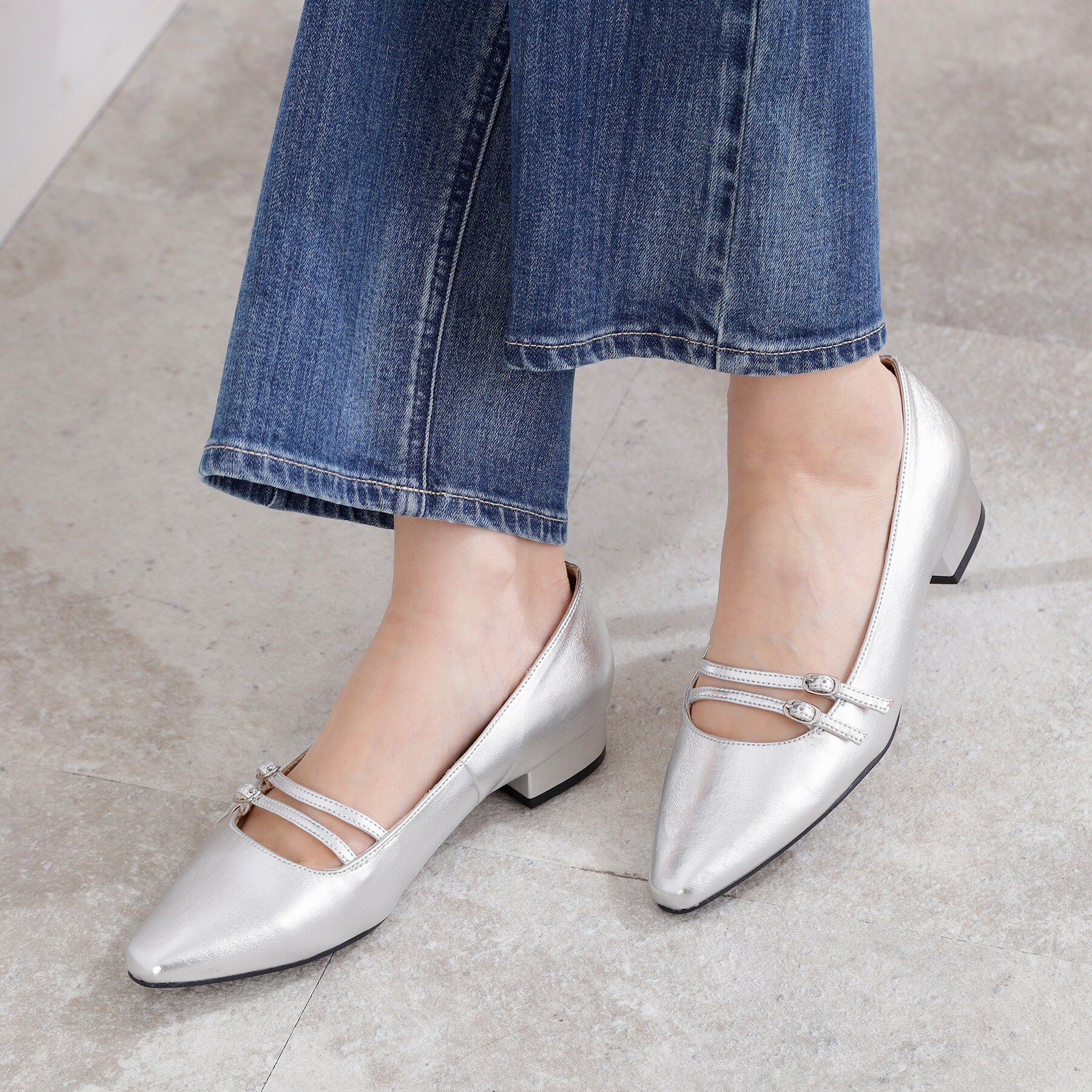 grove「ダブルベルトパンプス」|パンプス|