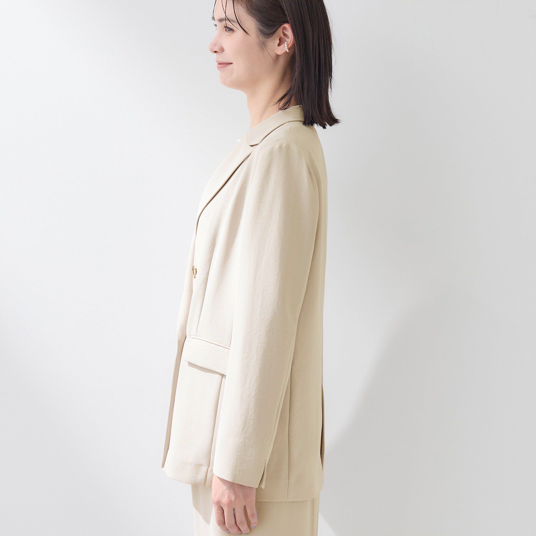 INDIVI「【洗える／多機能／SETUP可】着る日傘ダブルジャケット」|テーラードジャケット|