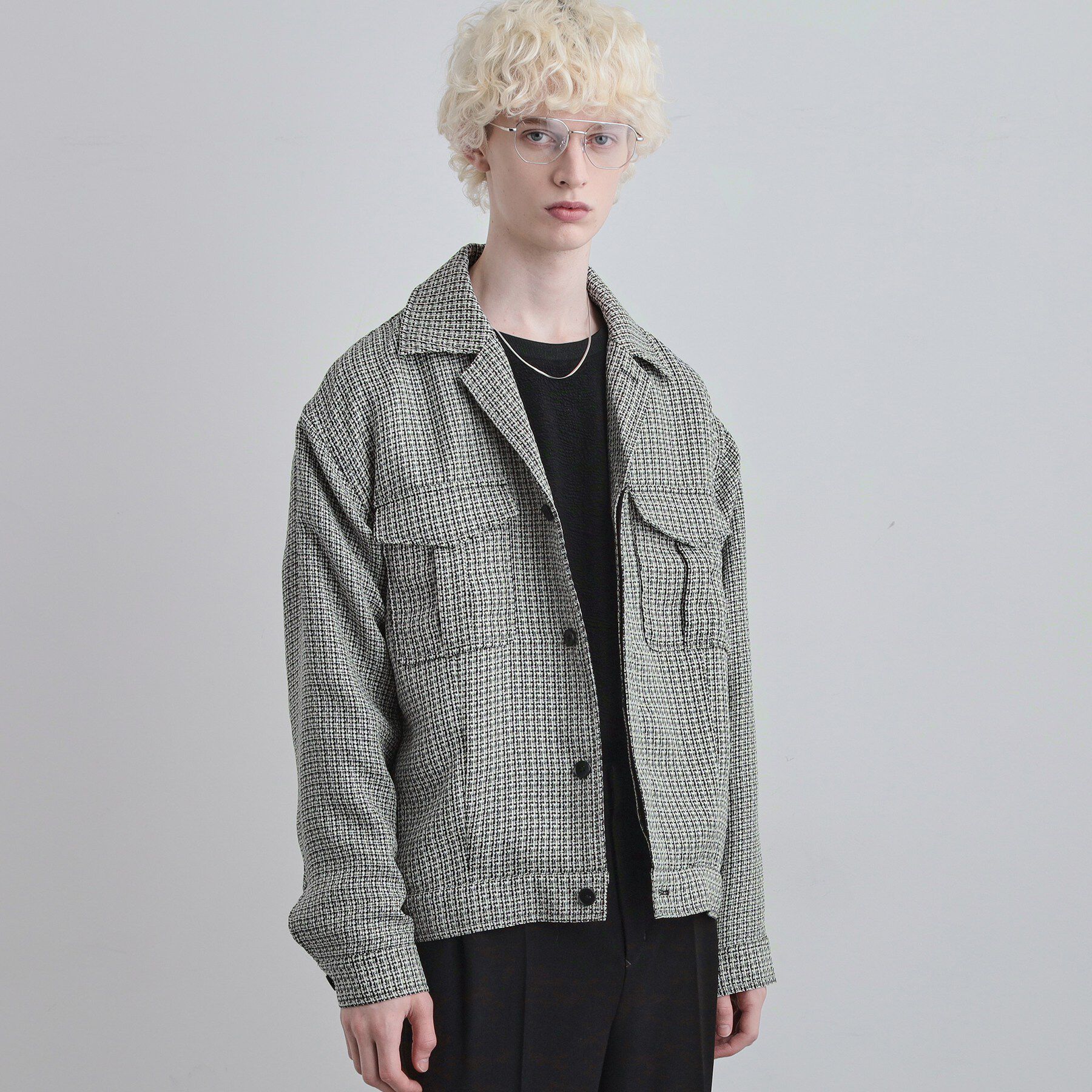 tk.TAKEO KIKUCHI「オフィサージャケット」|ブルゾン・スタジャン|グレー(412)