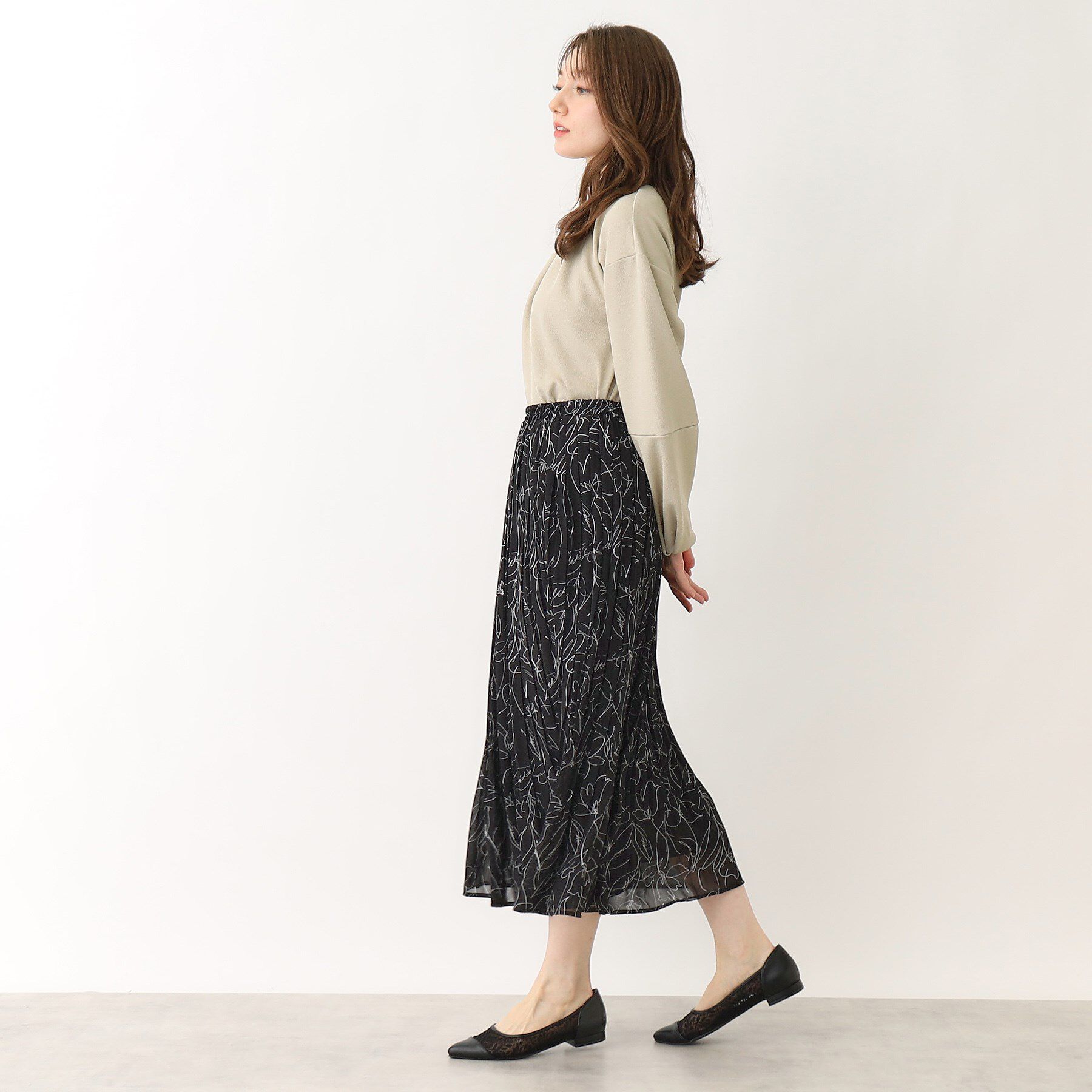 index「《新色追加》着丈が選べる！プリーツフレアスカート【イージーケア／防シワ／洗濯機洗い可】」|スカート|