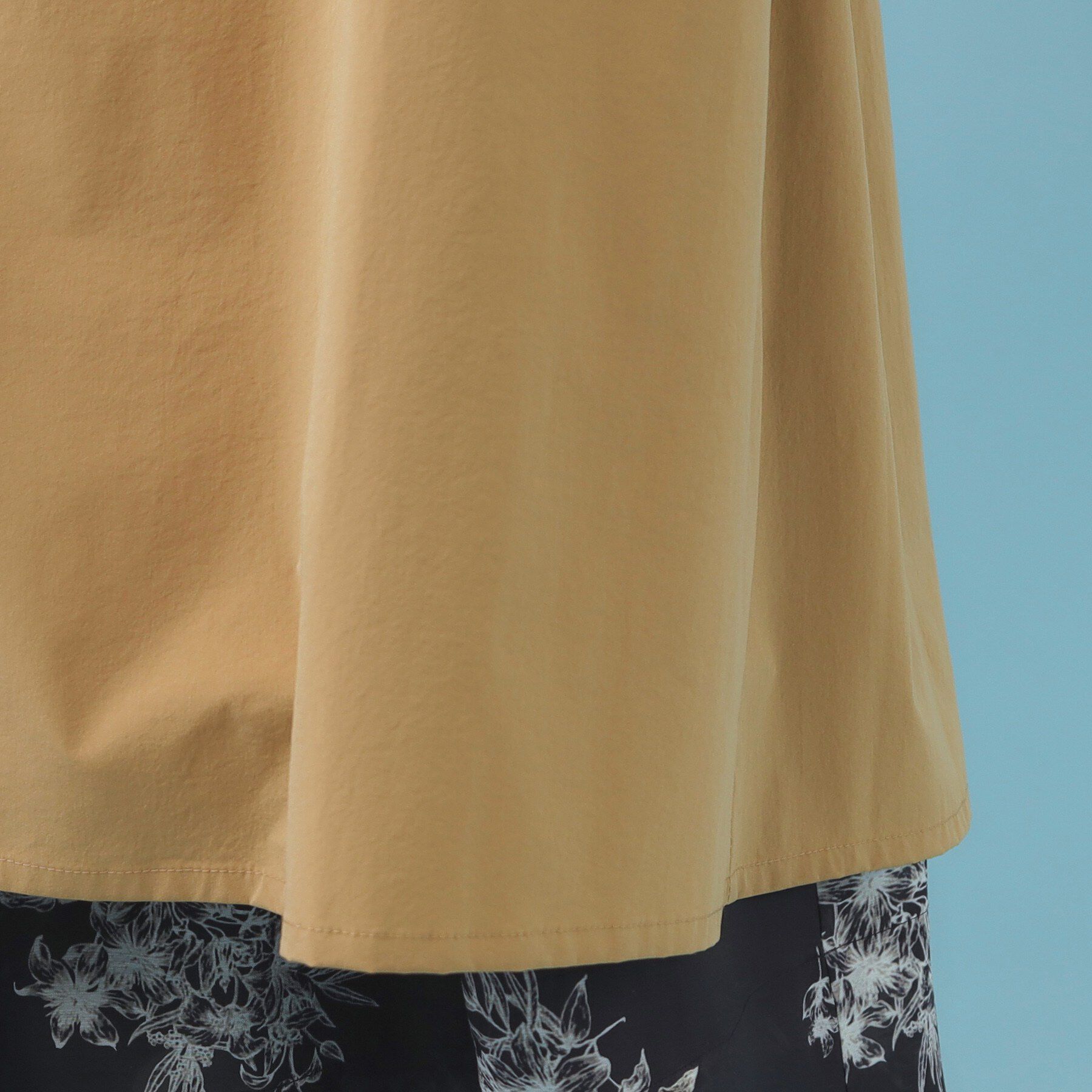 index「ヴィンテージクロスノーカラーロングコート【洗濯機OK/ストレッチ/イージーアイロン】」|ノーカラーコート|