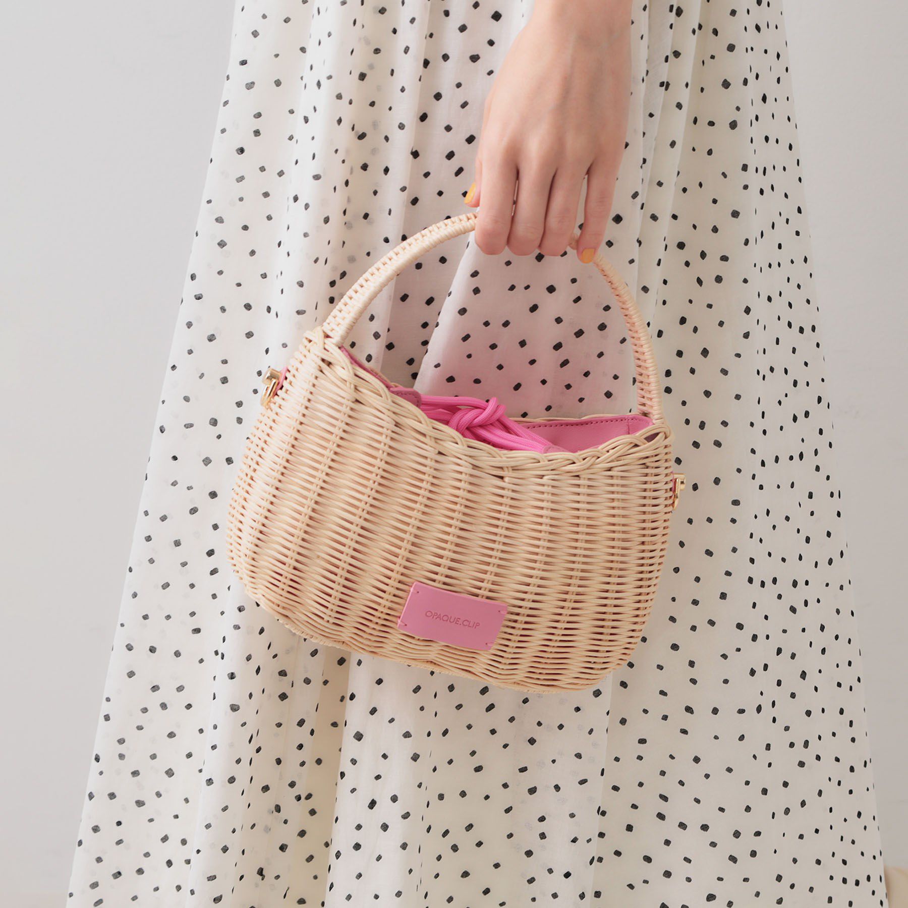 OPAQUE.CLIP「【2WAY】ラタンワンハンドルミニショルダーバッグ」|ショルダー・メッセンジャー|