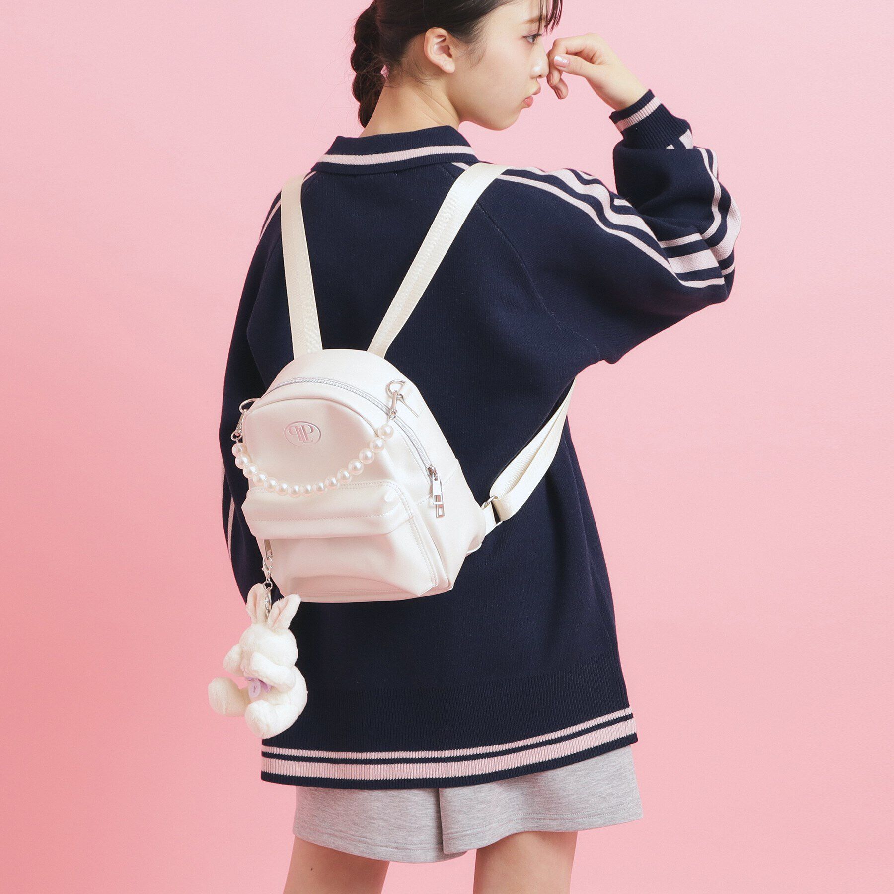 PINK-latte「チャーム付きミニリュック」|リュック|