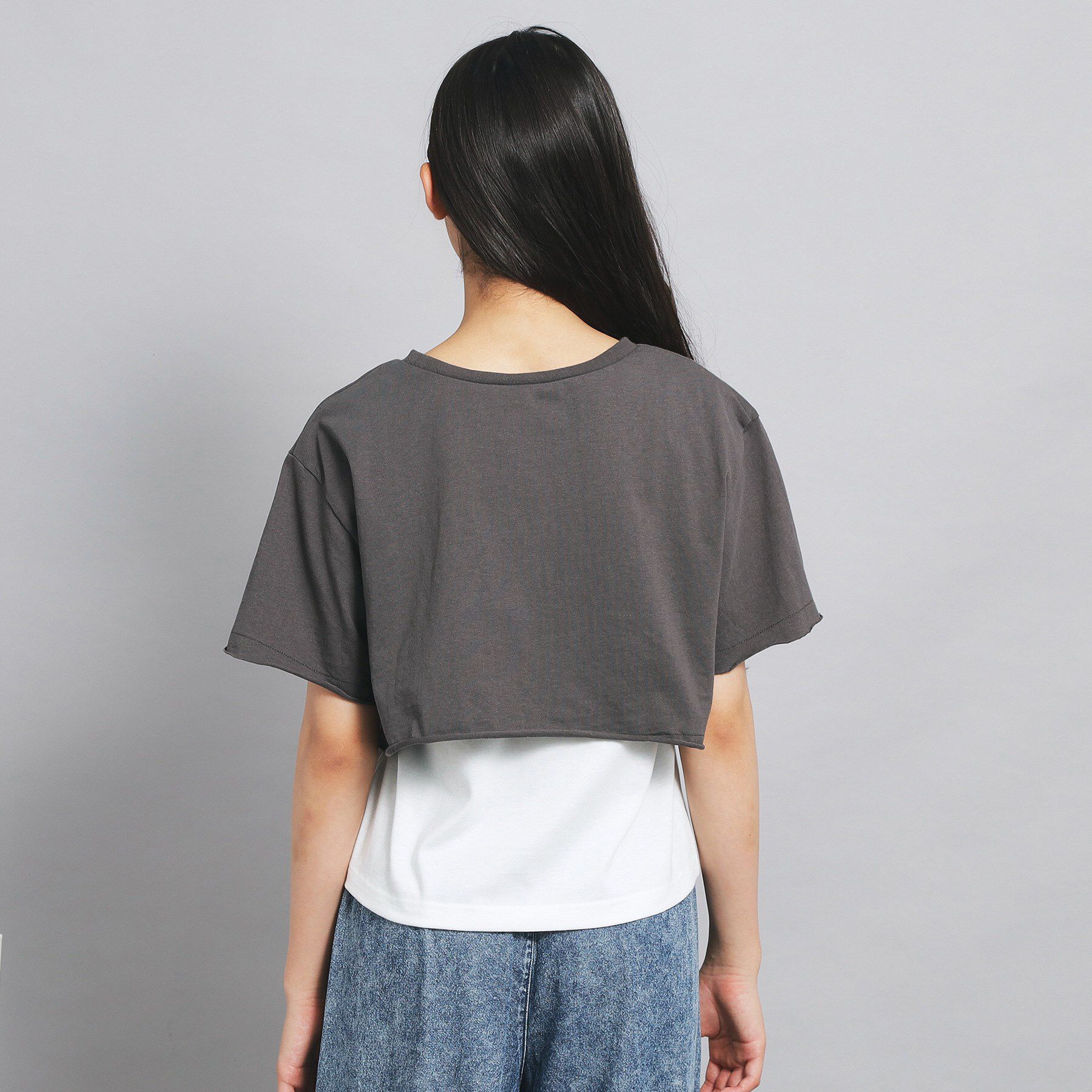 PINK-latte「【セットアイテム】ダメージTシャツ＋タンクセット」|その他|