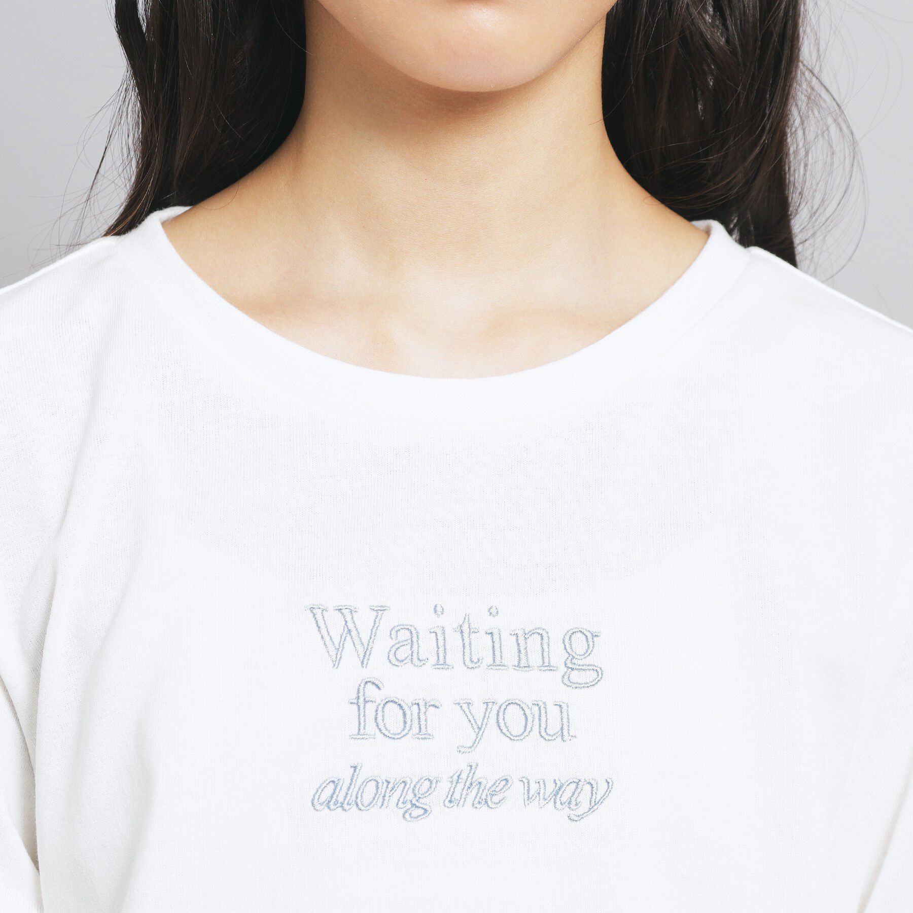 PINK-latte「裾レースドロストトップス」|Tシャツ・カットソー|