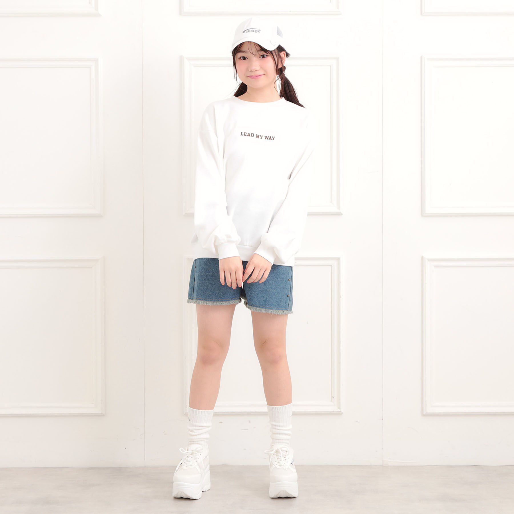 PINK-latte「ボアくまちゃんアップリケ裏起毛トレーナー」|その他|