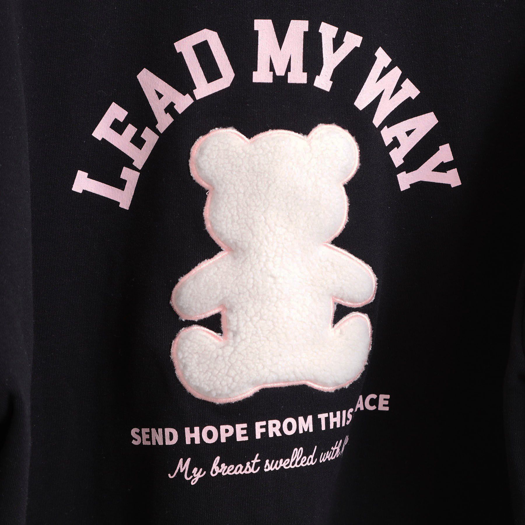 PINK-latte「ボアくまちゃんアップリケ裏起毛トレーナー」|その他|