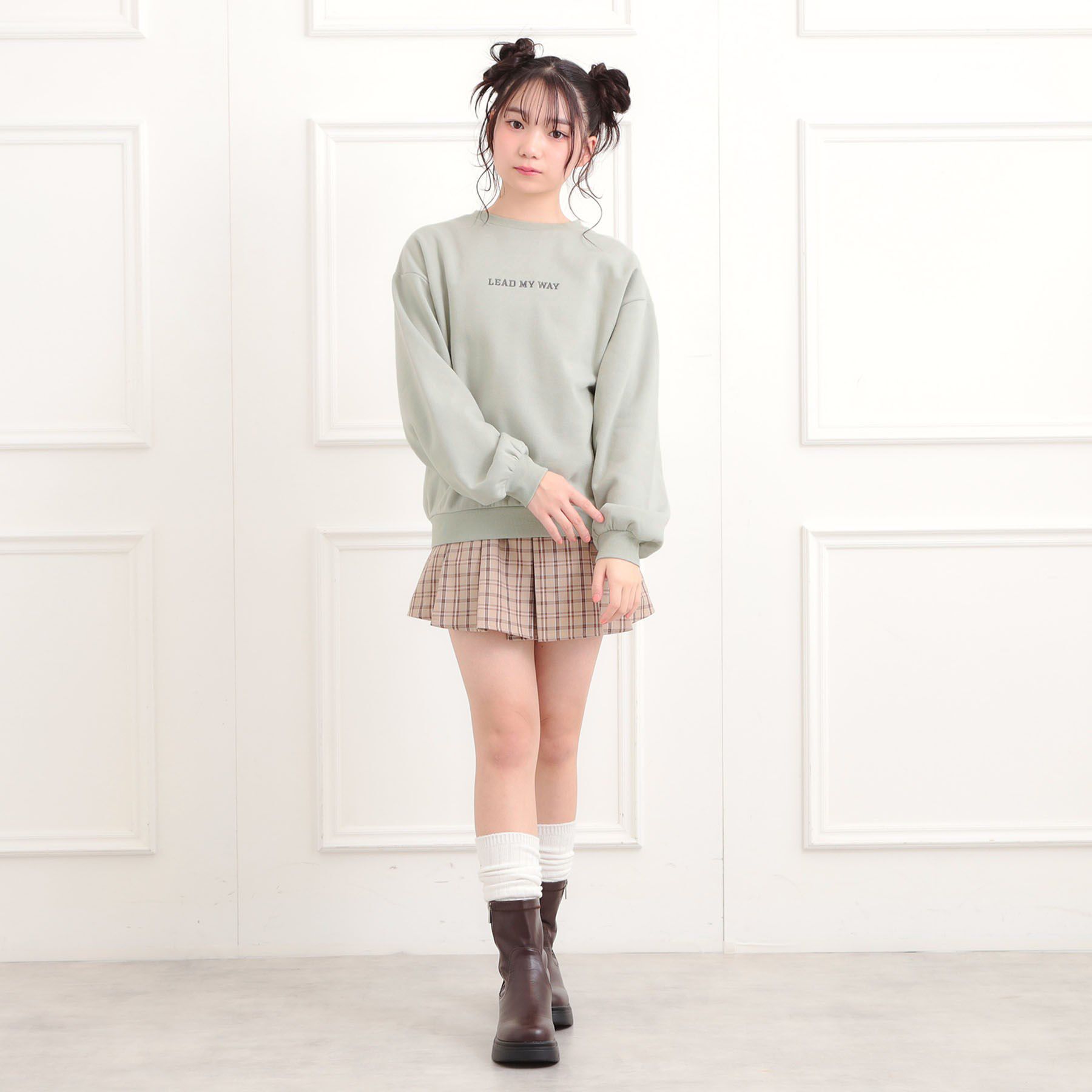 PINK-latte「ボアくまちゃんアップリケ裏起毛トレーナー」|その他|