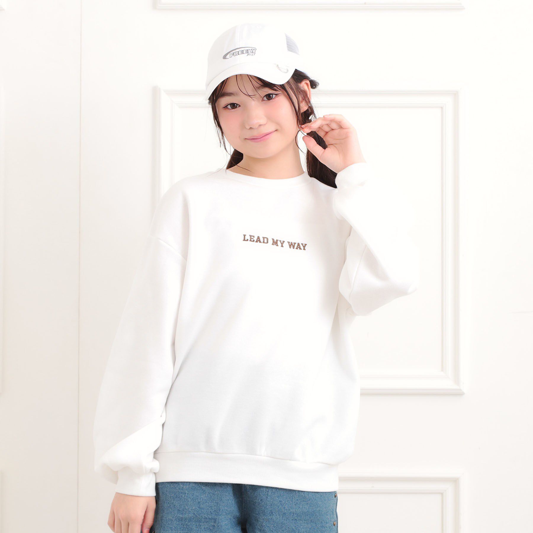 PINK-latte「ボアくまちゃんアップリケ裏起毛トレーナー」|その他|