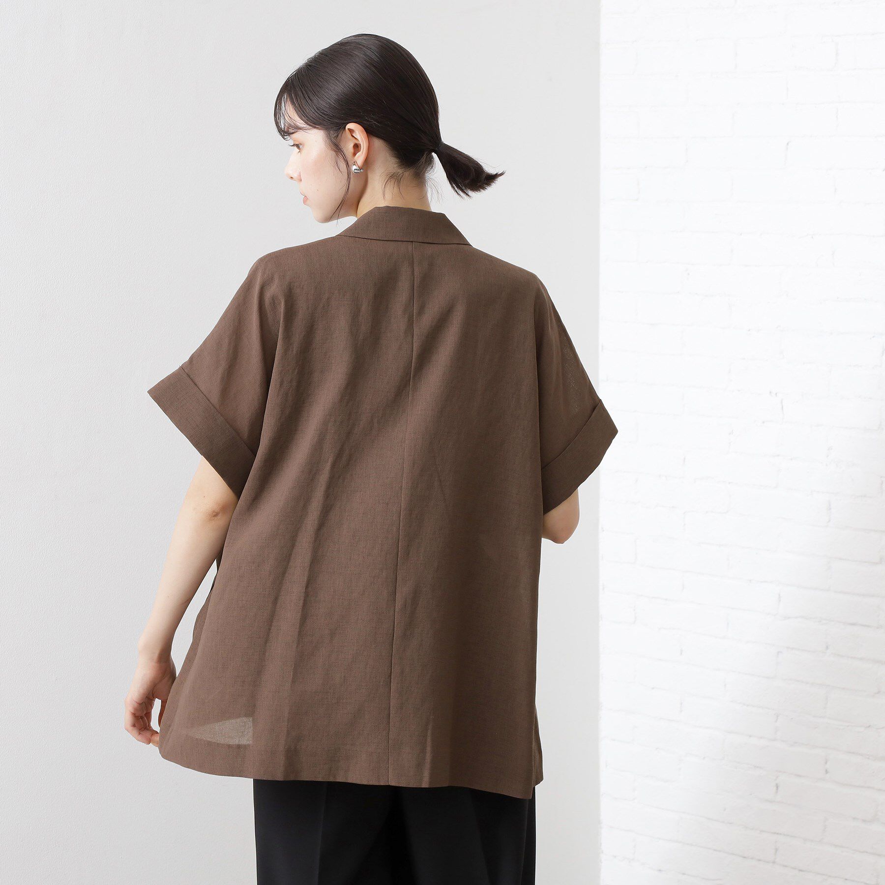 THE SHOP TK「半袖シアージャケット【洗える】」|テーラードジャケット|