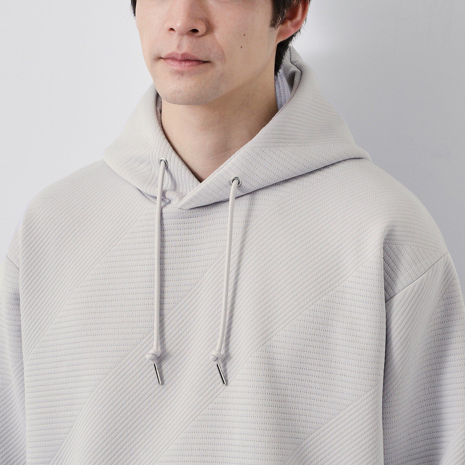 THE SHOP TK「【さりげない表情が、品よく映える。】ふくれジャカードパーカ」|パーカー|