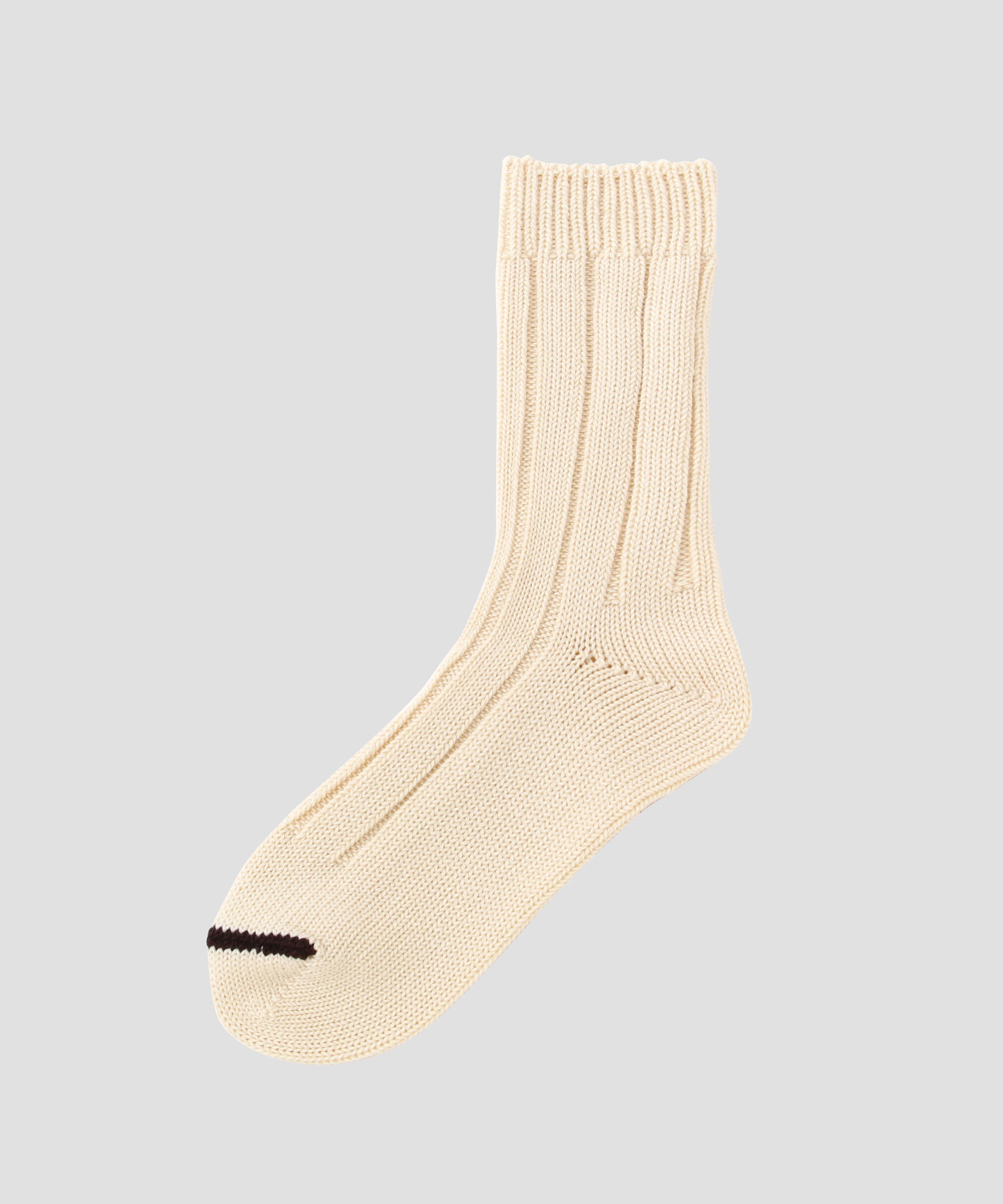 MHL.「WIDE RIB COTTON SOCKS」|ソックス|IVORY1