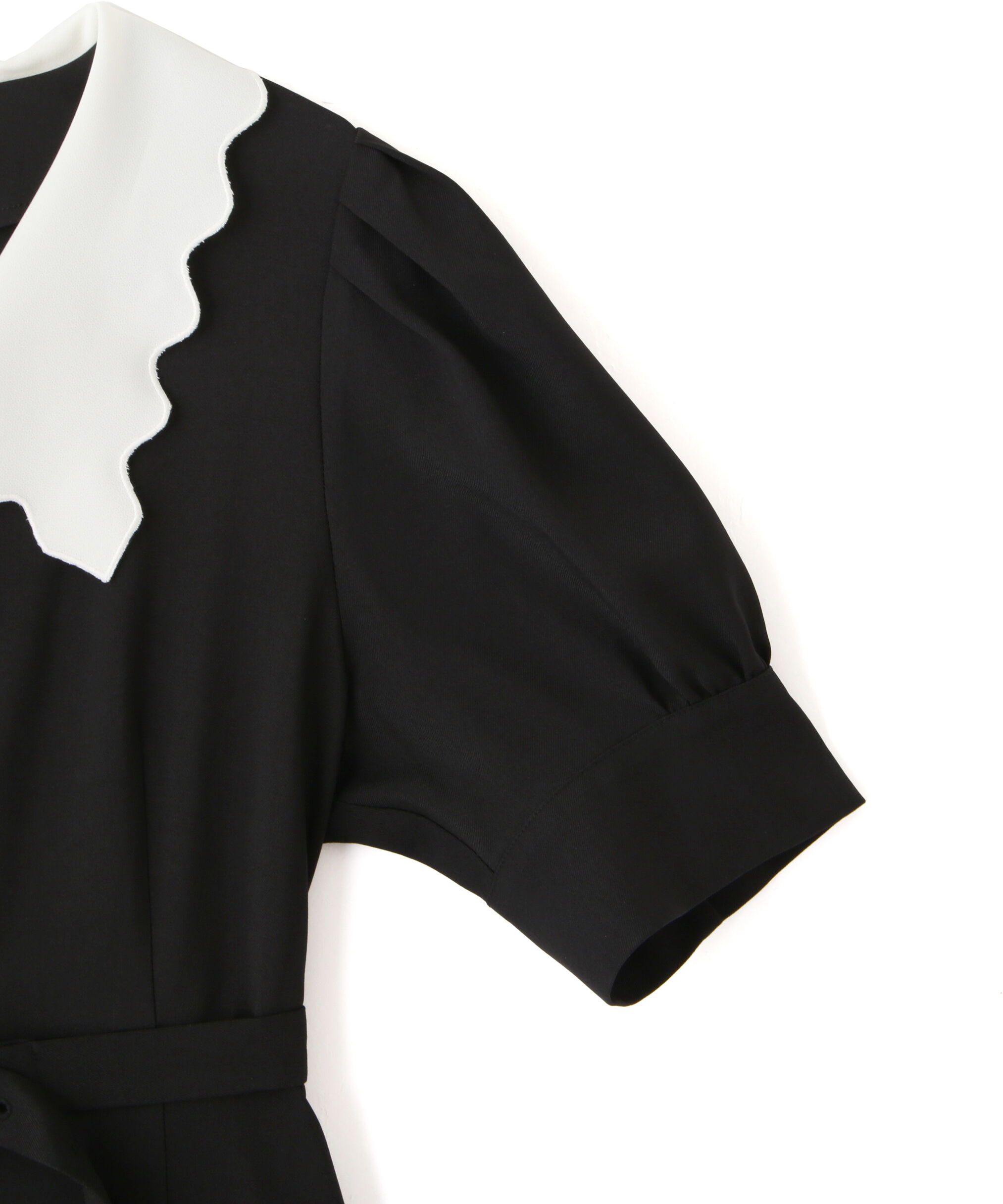  「スカラップカラーワンピース」|ワンピース|