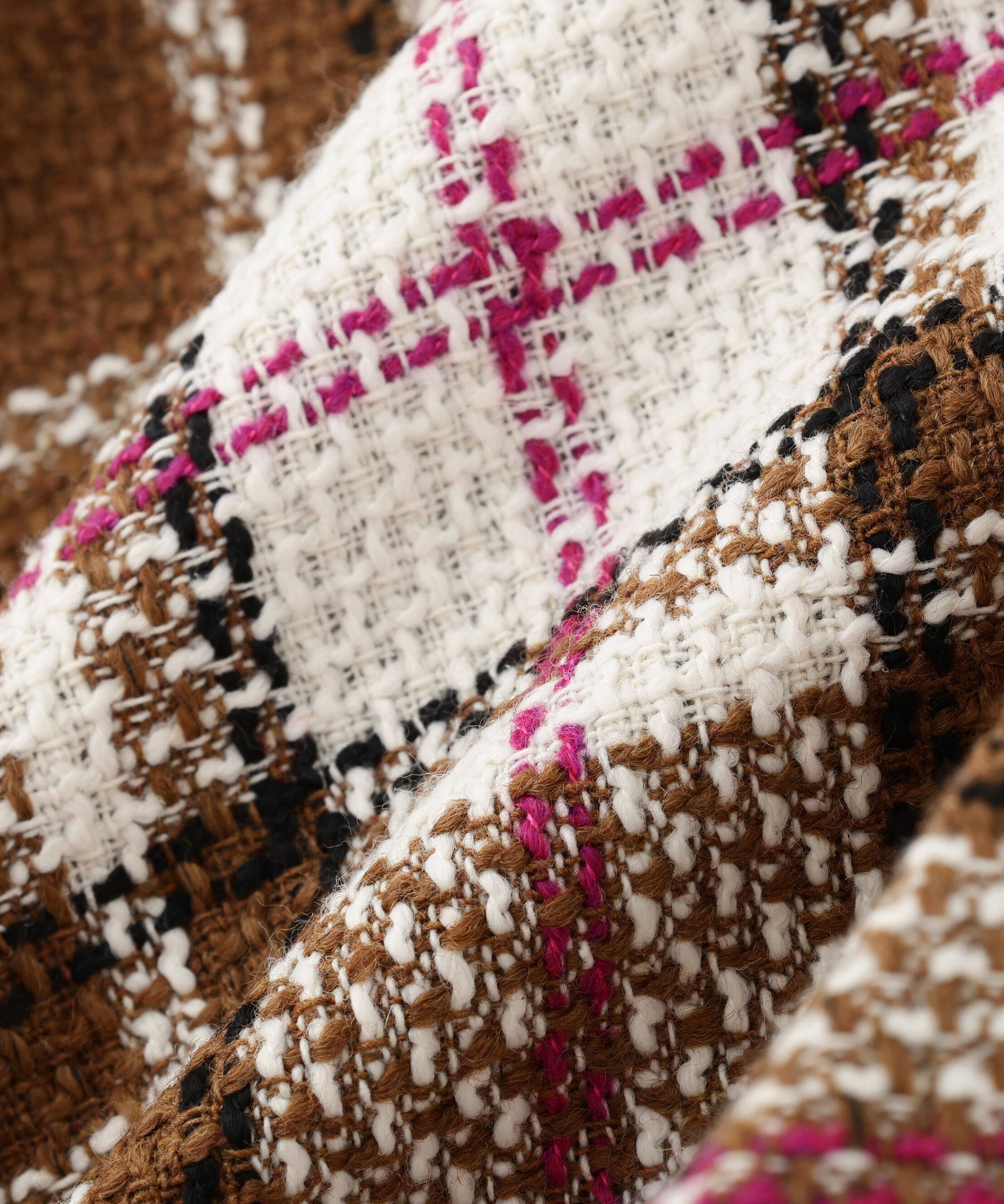  「ループヤーンチェックミニスカート」|スカート|