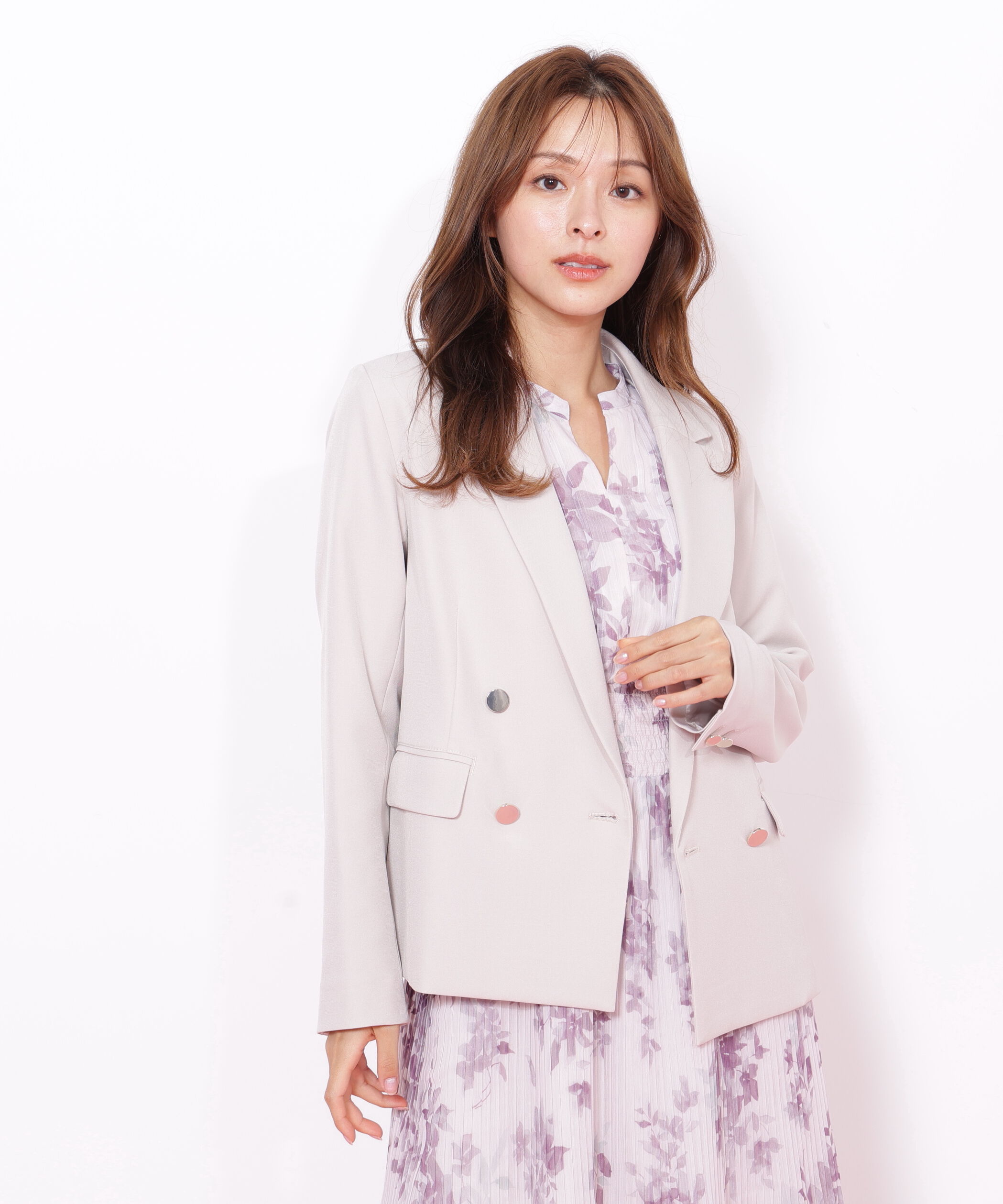  「＜セットアップ対応＞ベーシックツイルダブル釦ジャケット」|その他|