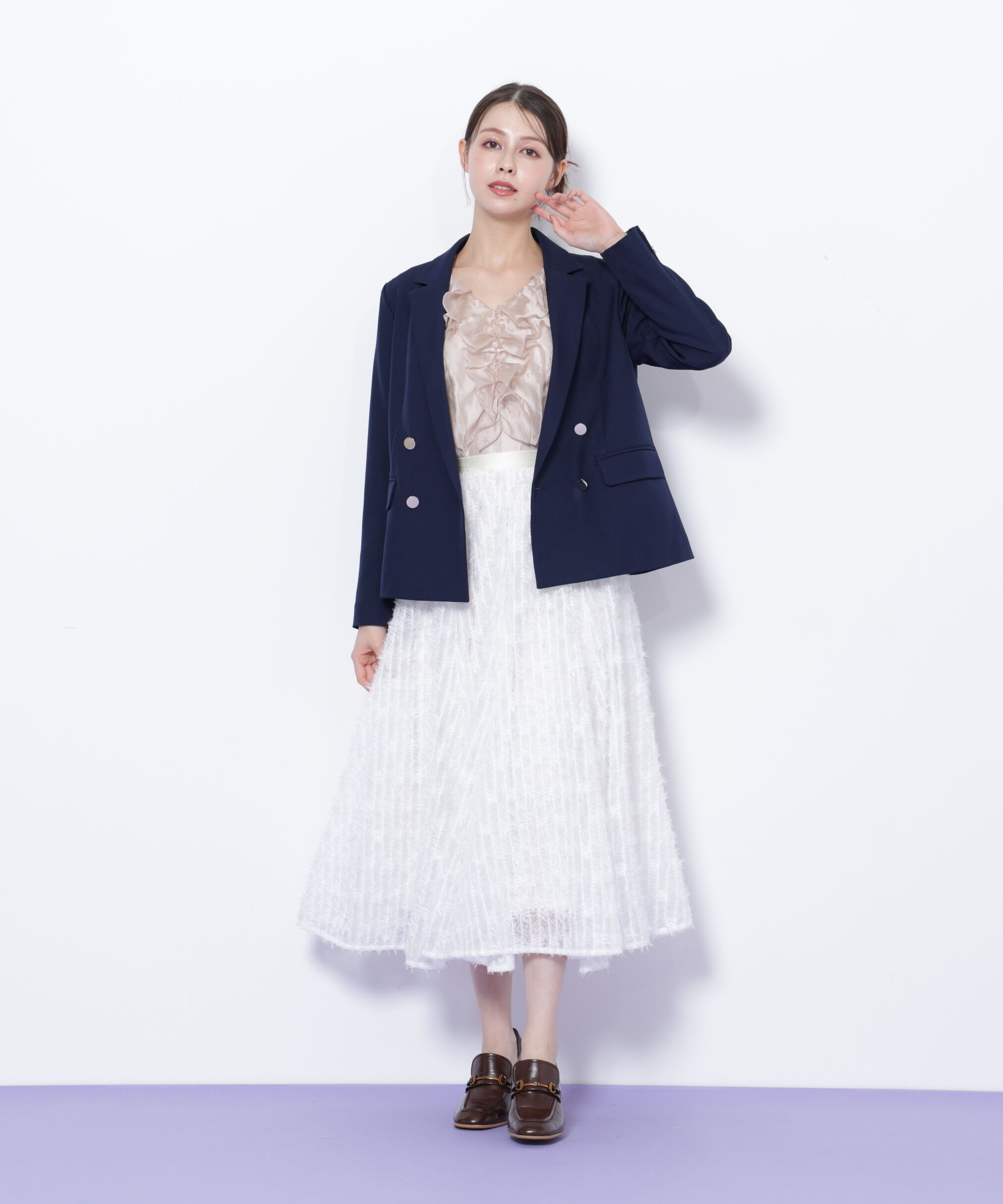  「＜セットアップ対応＞ベーシックツイルダブル釦ジャケット」|その他|