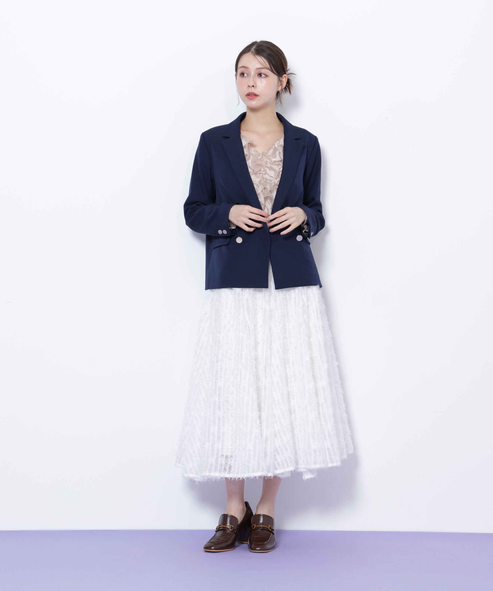  「＜セットアップ対応＞ベーシックツイルダブル釦ジャケット」|その他|