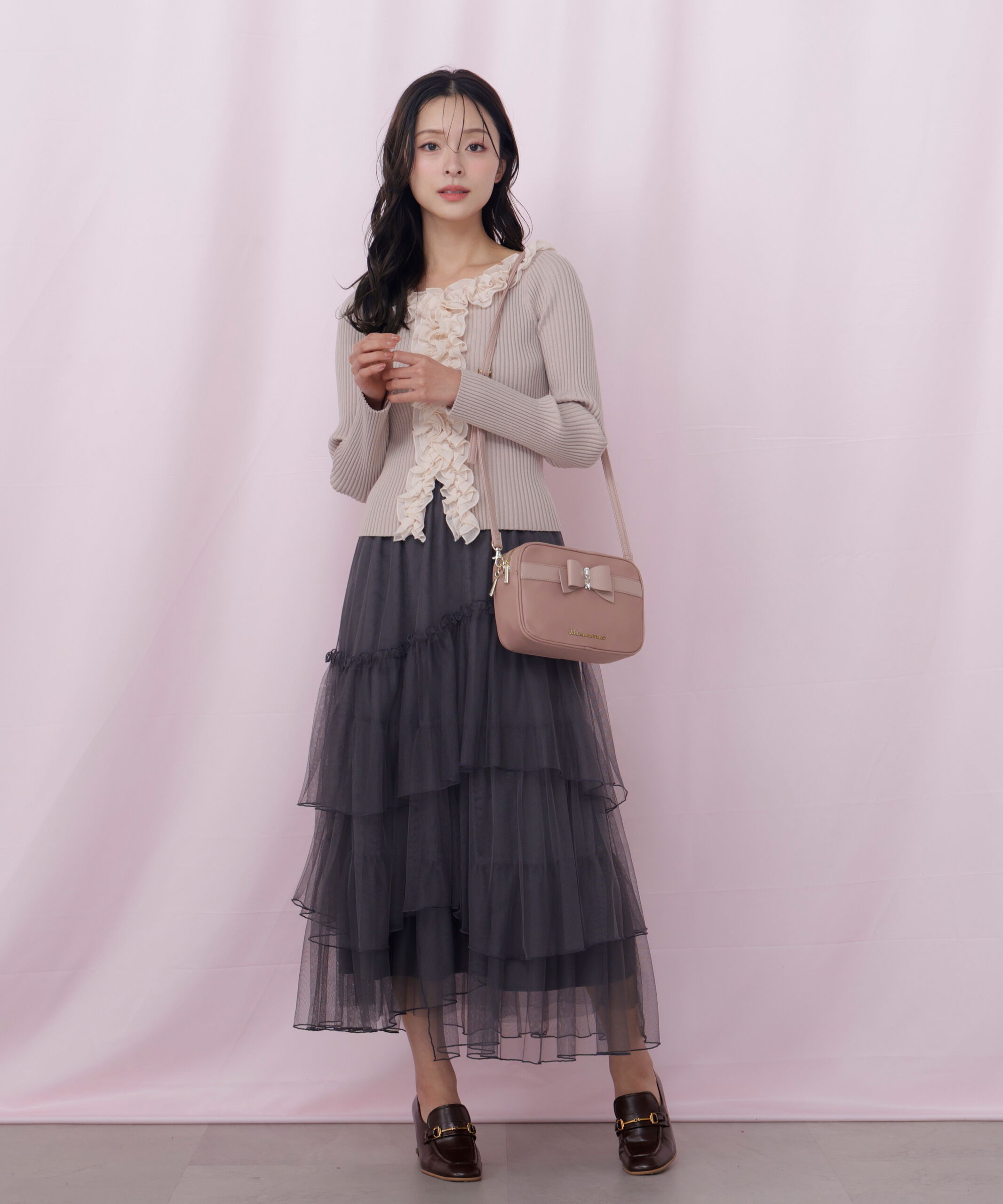  「チュールランダムティアードスカート」|スカート|