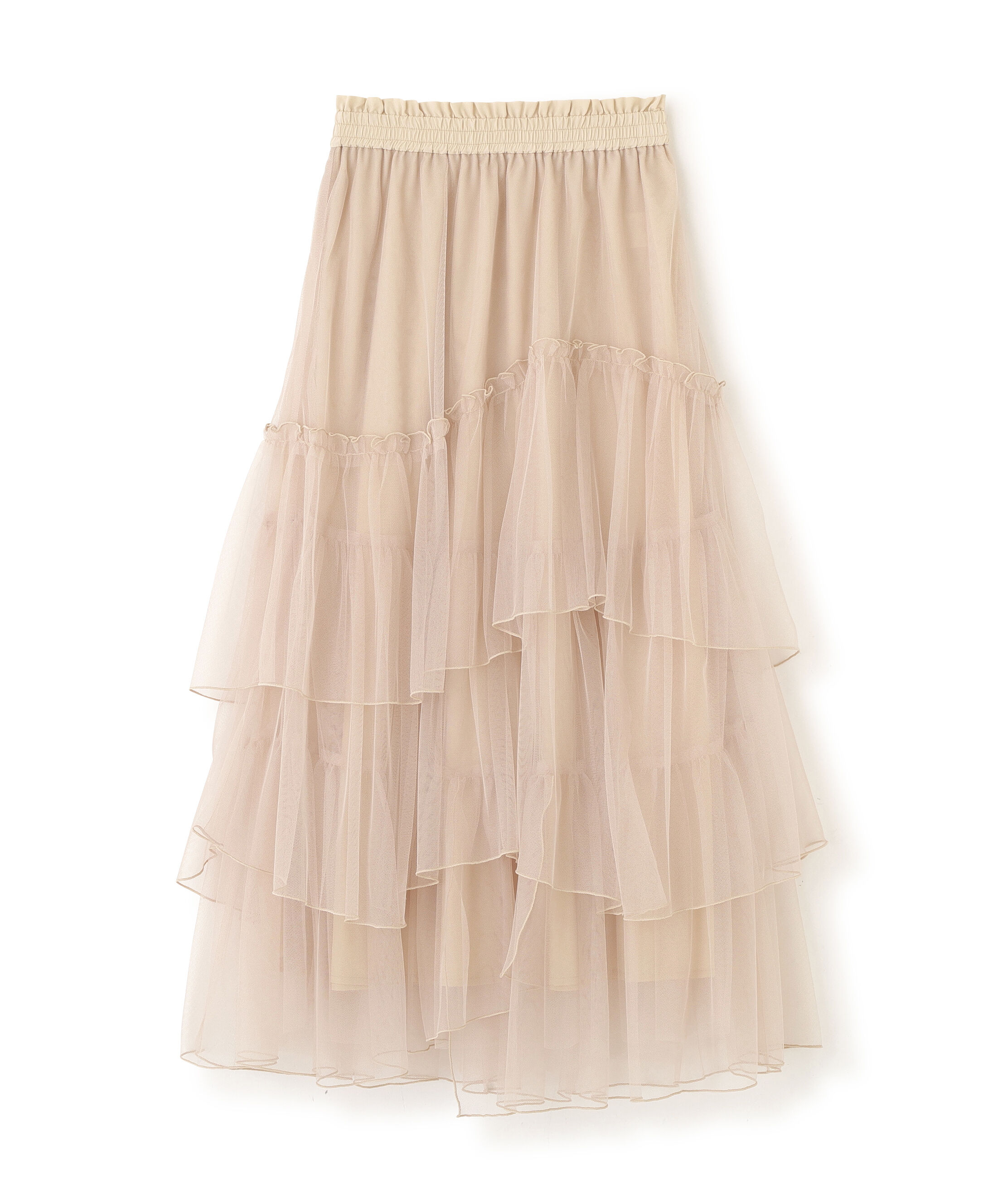  「チュールランダムティアードスカート」|スカート|