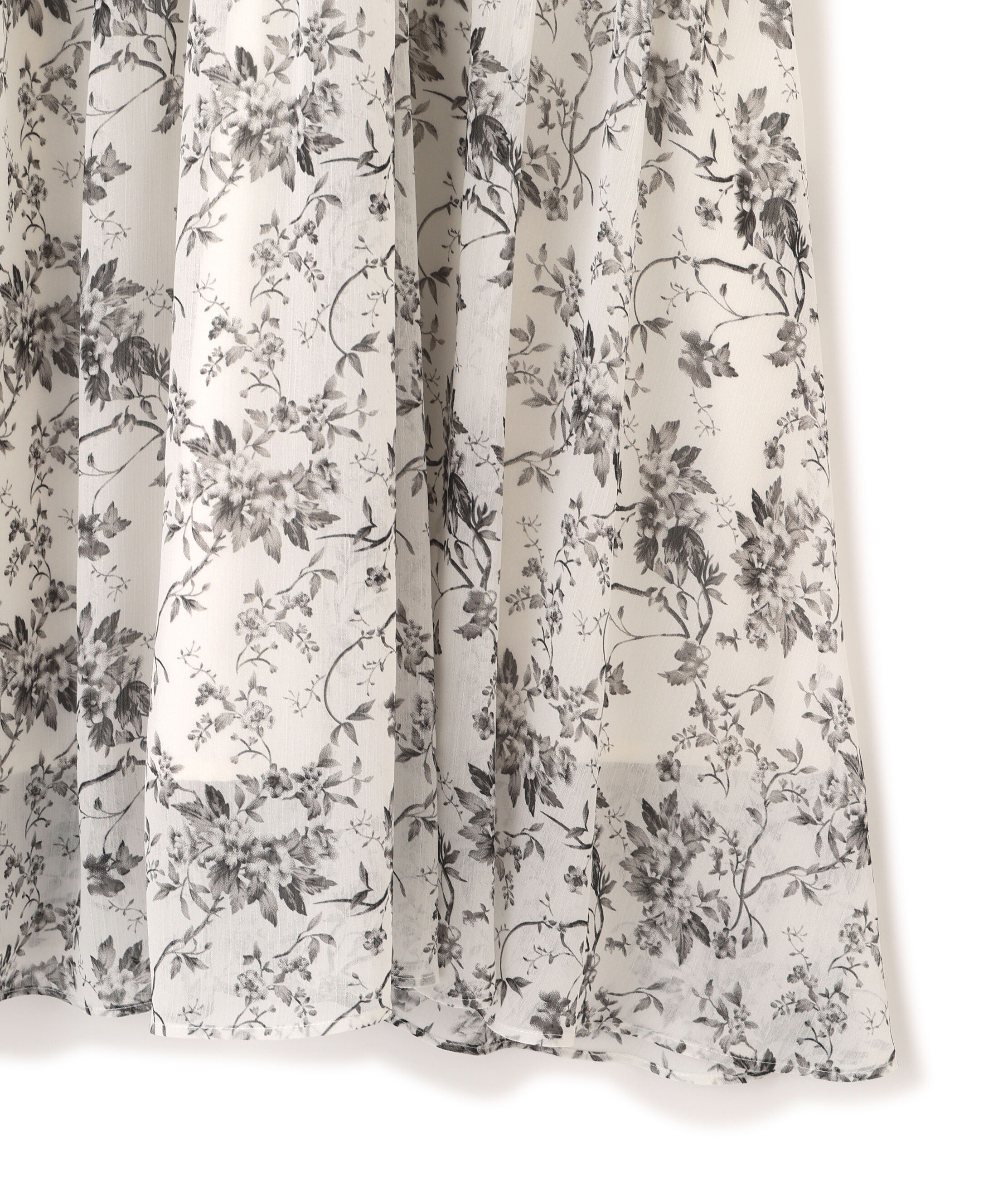  「花柄ボリュームフリルワンピース」|ワンピース|