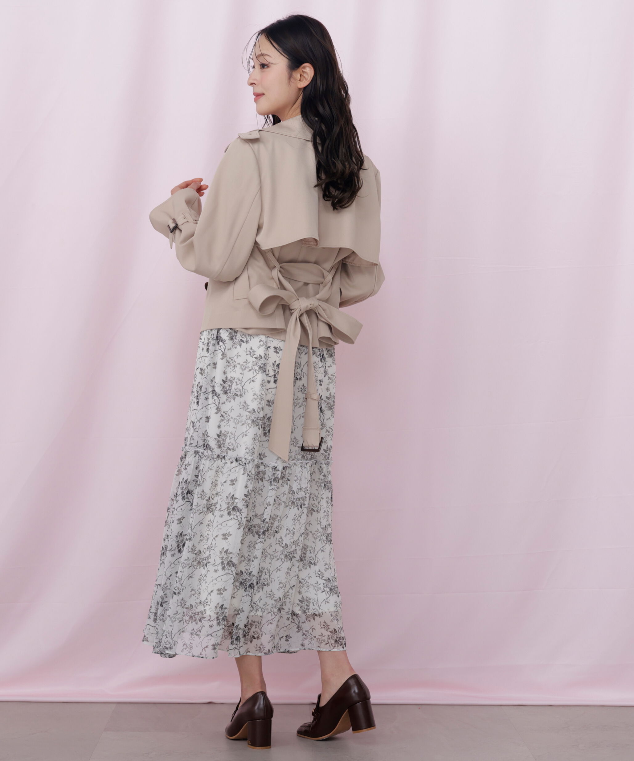  「スタンドカラーショートトレンチコート」|その他|