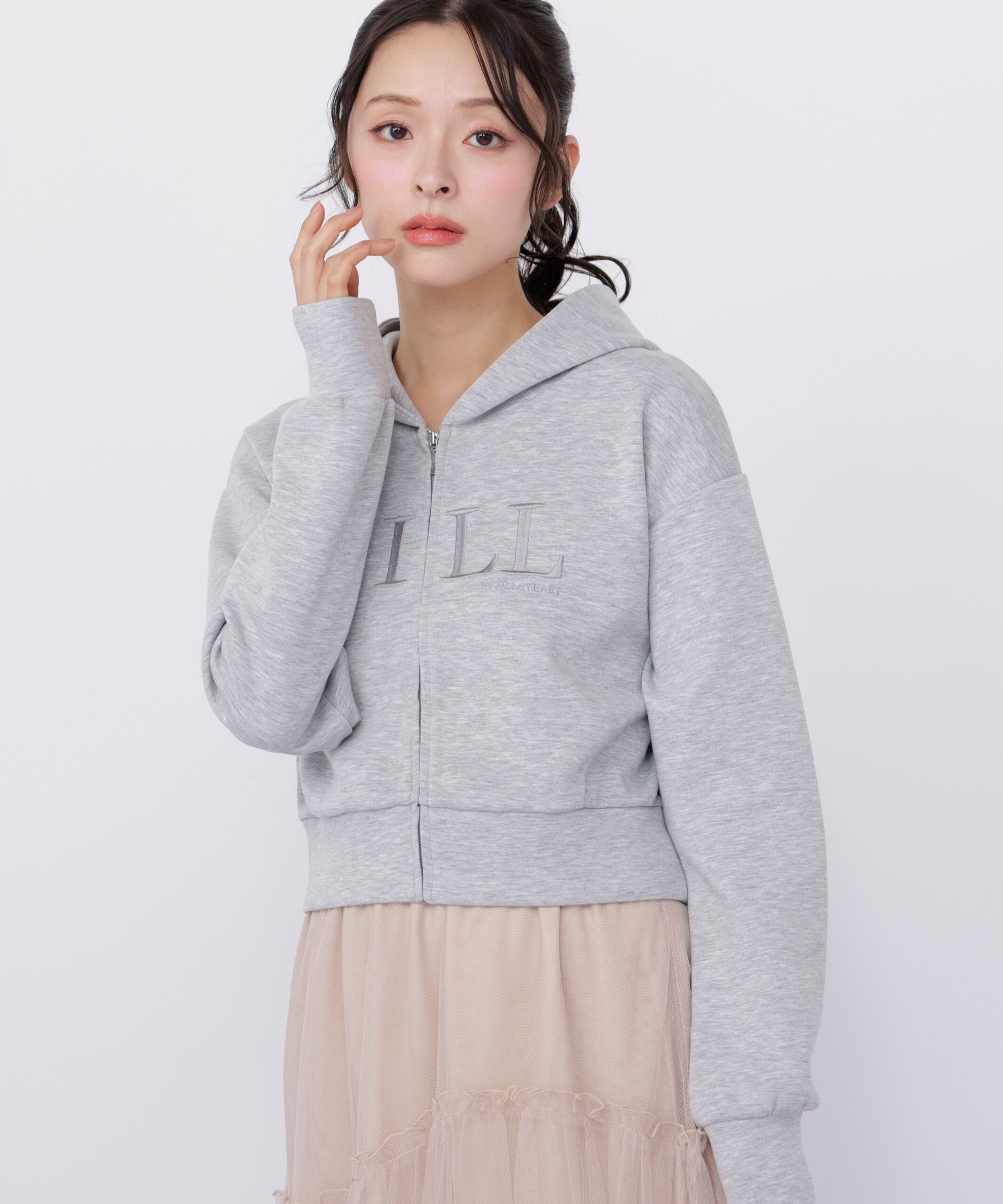  「ビッグロゴパーカー」|Tシャツ・カットソー|グレー