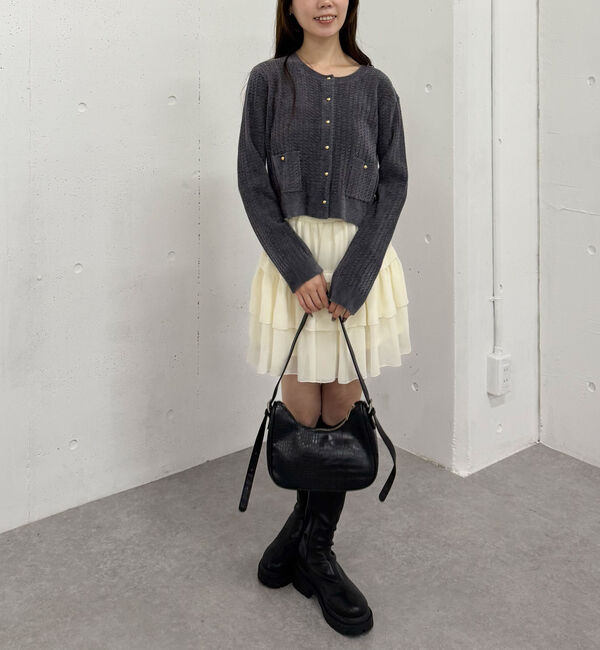 archives「モールケーブル金ボタンニットカーディガン」|カーディガン|