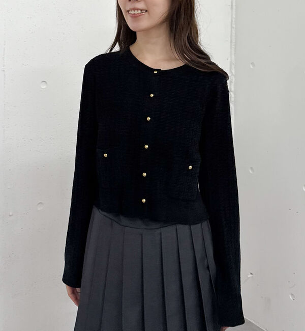 archives「モールケーブル金ボタンニットカーディガン」|カーディガン|