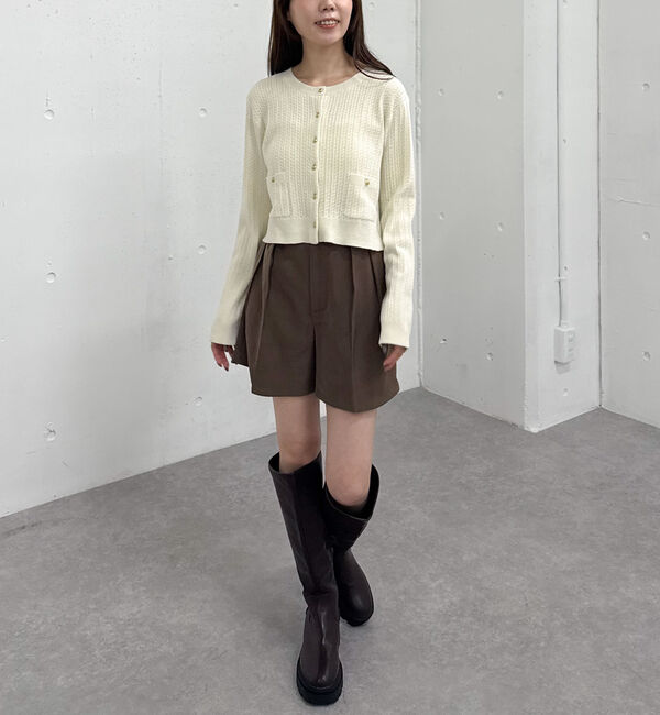 archives「モールケーブル金ボタンニットカーディガン」|カーディガン|