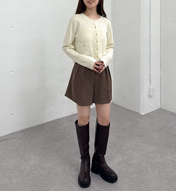 archives「モールケーブル金ボタンニットカーディガン」|カーディガン|