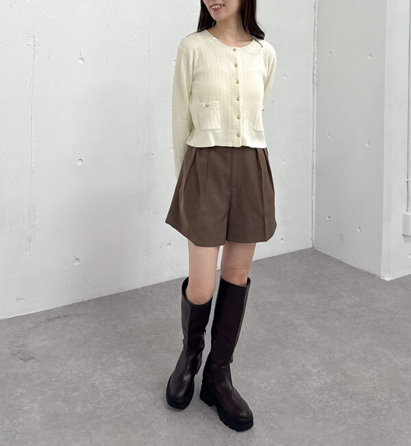 archives「モールケーブル金ボタンニットカーディガン」|カーディガン|