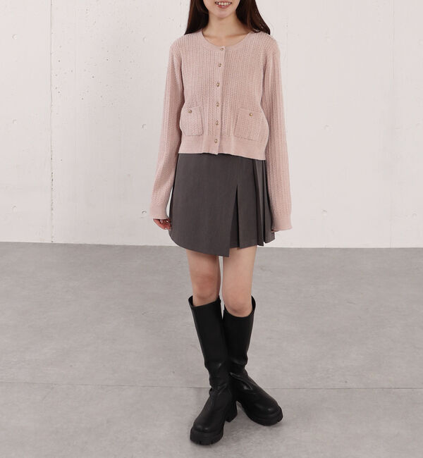 archives「モールケーブル金ボタンニットカーディガン」|カーディガン|