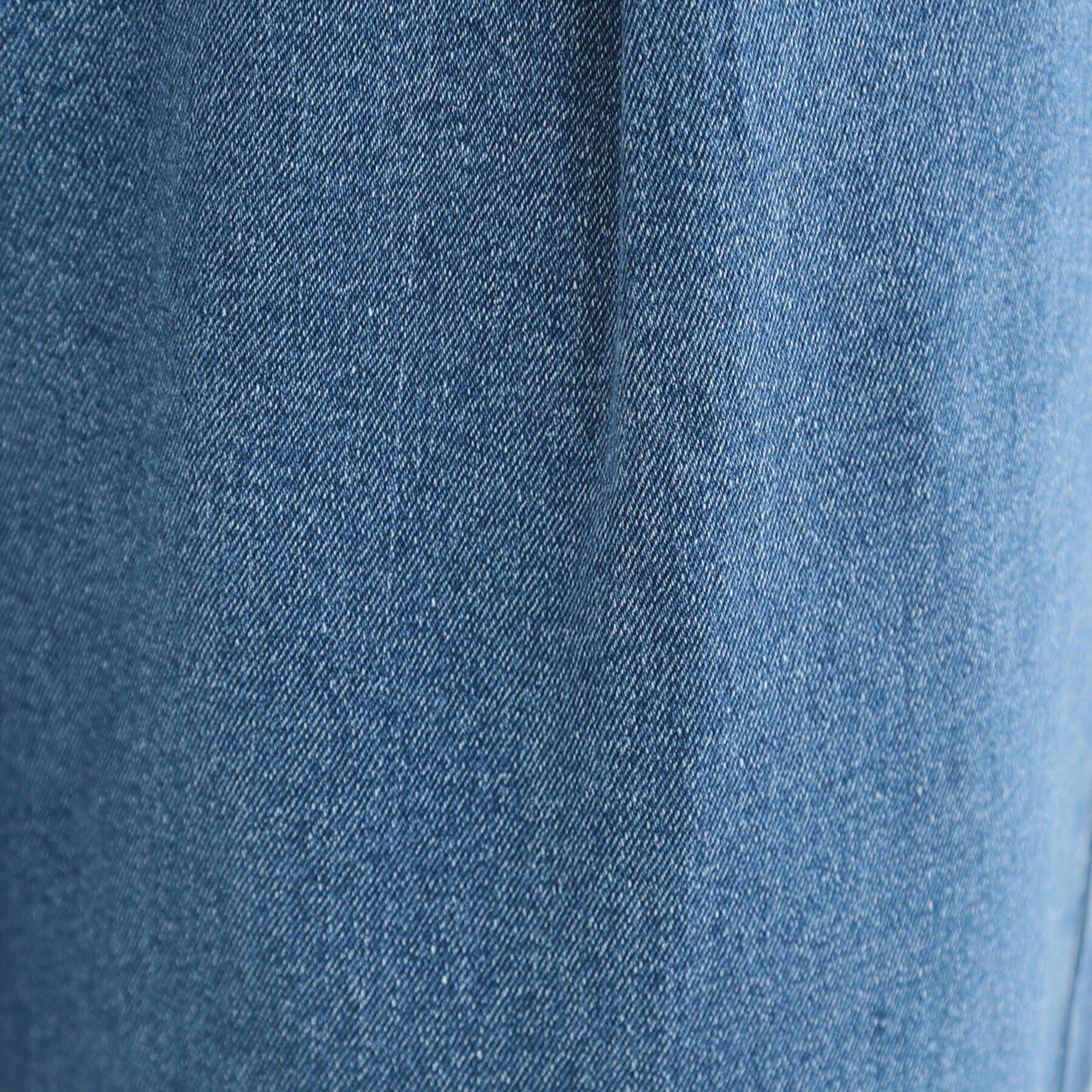 SHOO･LA･RUE「後ろウエストゴムが楽 大人のタックワイド デニムパンツ」|デニム|