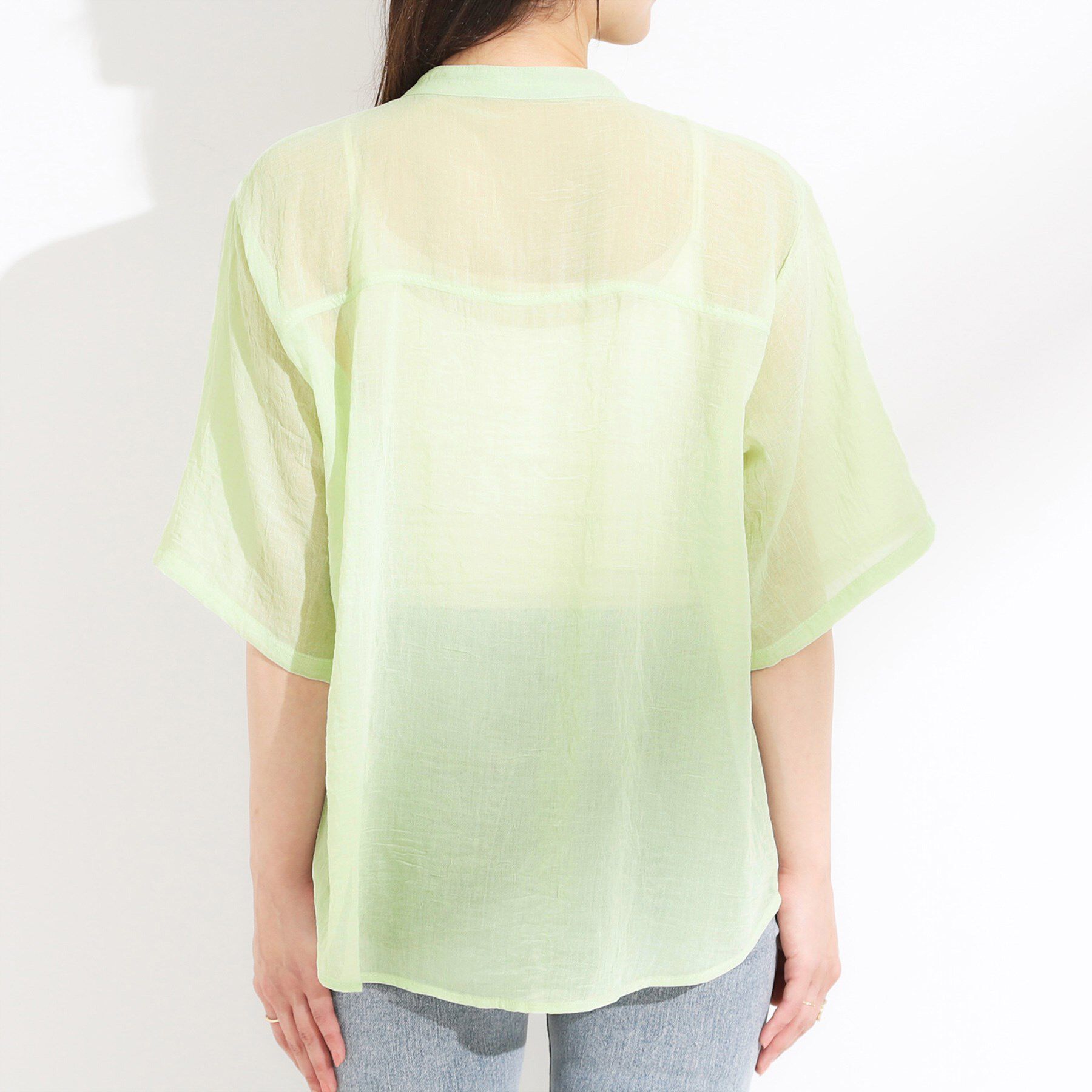 SHOO･LA･RUE「【S-LL】一枚で着映え コード刺繍シャツ」|シャツ・ブラウス|