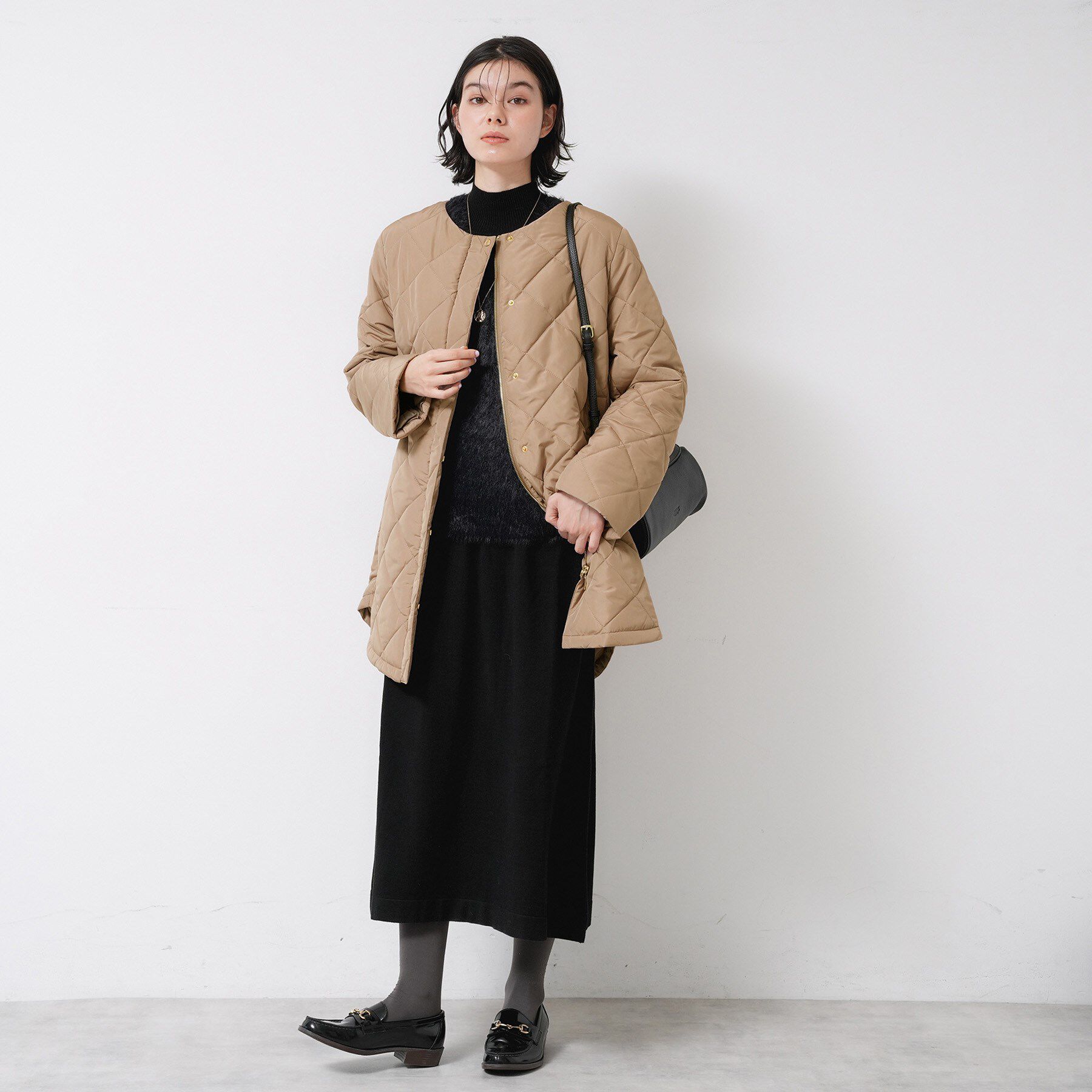 Dessin「【2WAY/洗える】中綿キルトコート」|ダウン|
