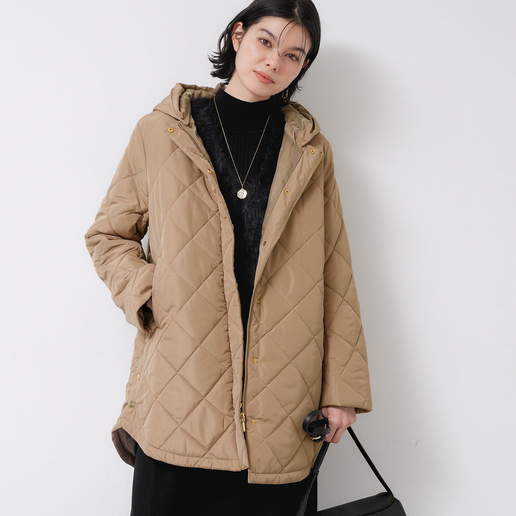 Dessin「【2WAY/洗える】中綿キルトコート」|ダウン|