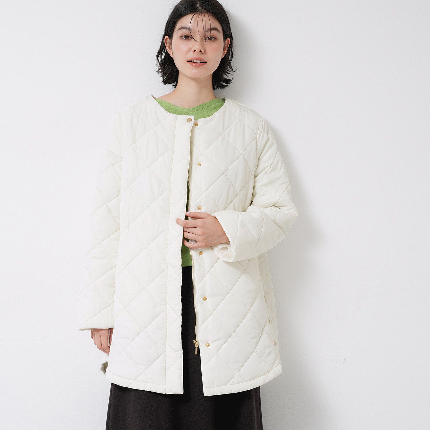 Dessin「【2WAY/洗える】中綿キルトコート」|ダウン|