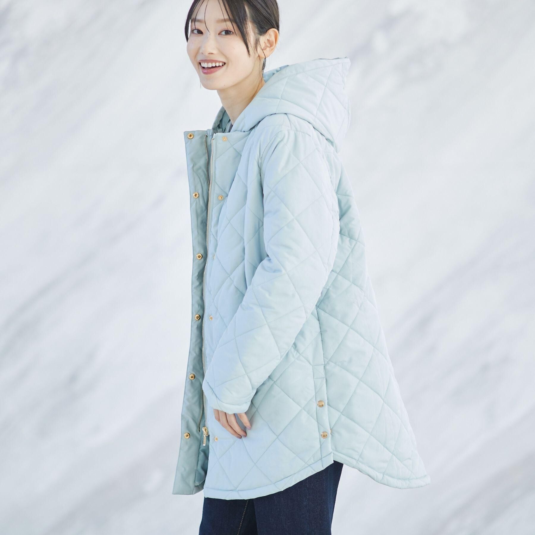 Dessin「【2WAY/洗える】中綿キルトコート」|ダウン|